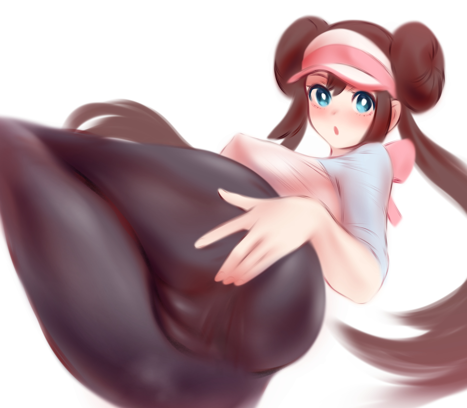cameltoe, female, fully clothed, mei (pokemon), nipples, nipples visible through clothing, pantyhose, pokemon, pussy, pussy visible through clothes, rosa (pokemon), shpo, tagme