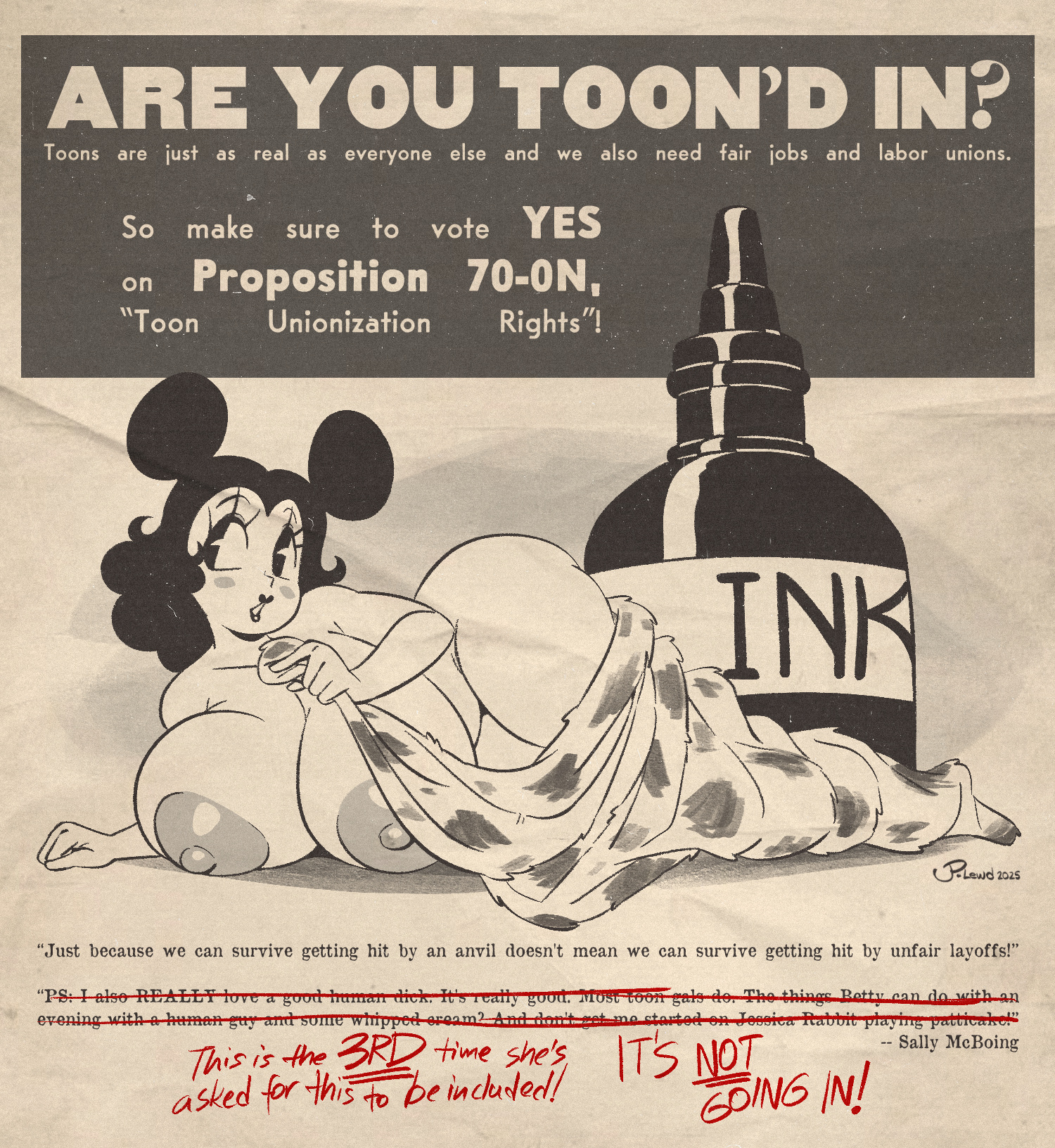 :o, !!, 1930s, 1940s, 1girls, 2023, 2d, 2d (artwork), 2d artwork, 40s, areola, areolae, artist name, artist signature, ass, athletic, athletic female, background, big areola, big areolae, big ass, big boobs, big breasts, big butt, big hips, big nipples, big thighs, big tits, bimbo, black and white, black hair, black lips, black lipstick, blanket, blanket covering, blanket grab, blush, blush lines, blush stickers, boobs, bottom heavy, breasts, breasts bigger than head, bust, busty, butt, cartoony, chest, colorless, completely naked, completely naked female, completely nude, completely nude female, covered up, curvaceous, curvaceous body, curvaceous female, curvaceous figure, curves, curvy, curvy body, curvy female, curvy figure, curvy hips, dark hair, digital art, digital drawing (artwork), digital media, digital media (artwork), double bun, english, english commentary, english dialogue, english text, eyebrows, eyelashes, eyes, eyeshadow, female, female focus, female only, film grain, film reel, fit, fit female, flyer, front view, hair, hair bun, hair buns, hi res, hips, hourglass figure, huge areola, huge areolae, huge ass, huge boobs, huge breasts, huge butt, huge hips, huge nipples, huge thighs, huge tits, human, humor, joaoppereiraus, large areola, large areolae, large ass, large boobs, large breasts, large butt, large hips, large thighs, large tits, legs, light skin, light-skinned female, lips, lipstick, looking away, makeup, mature, mature female, mickey mouse ears, milf, mouse ears, naked, naked female, newspaper, nipples, nude, nude female, pac-man eyes, pale skin, pale-skinned female, pose, posing, raised eyebrows, rosy cheeks, rubberhose, sally mcboing, sheet, sheet grab, sheets, shocked, shocked expression, shocked eyes, shocked face, shocked female, shocked look, slim, slim waist, smooth skin, solo, solo female, solo focus, standing, straight, suckable nipples, tagme, text, thick, thick ass, thick butt, thick hips, thick legs, thick thighs, thighs, tiptoes, tits, toes, toony, top heavy, top heavy breasts, union, upper body, voluptuous, voluptuous body, voluptuous female, waist, white background, white body, white skin, white-skinned female, wide ass, wide butt, wide eyed, wide hips, wide thighs
