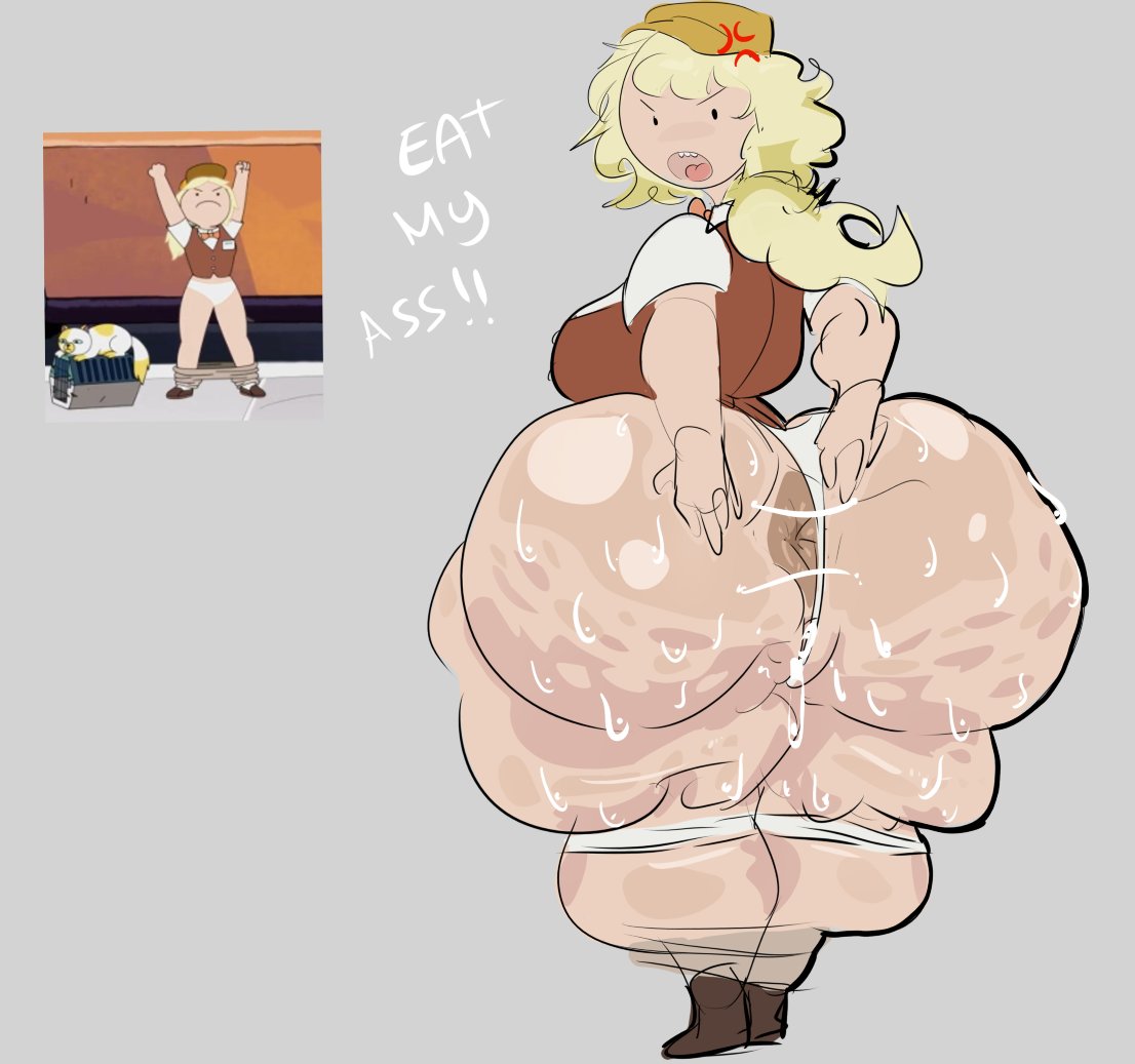 adventure time, anus, big breasts, cellulite, fionna the human girl, greaseyhair, huge ass, spread ass, sweat, sweaty ass, tagme, thick thighs, wide hips