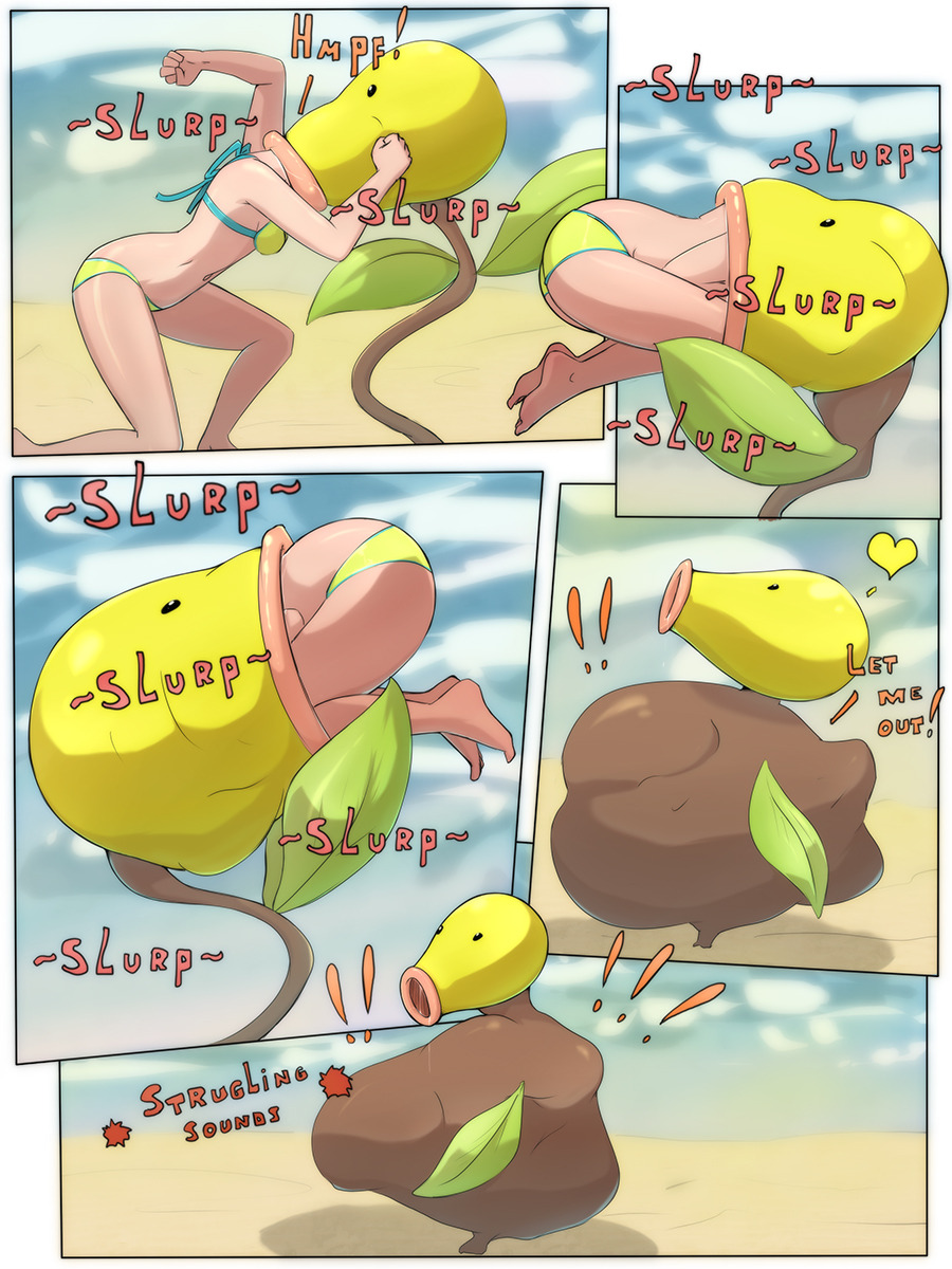 female, female prey, kasumi (pokemon), misty (pokemon), plant vore, pokemon, tagme, vore