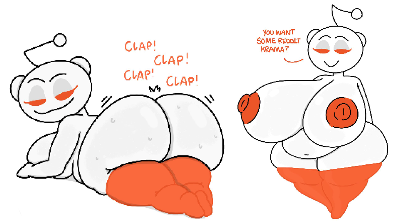 animate inanimate, balls, big areola, big ass, big belly, big breasts, big butt, big nipples, big thighs, breasts, female, large areolae, large ass, large balls, large breasts, large butt, large thighs, male, reddit, reddit girl, reddit logo, snoo, theslashfive