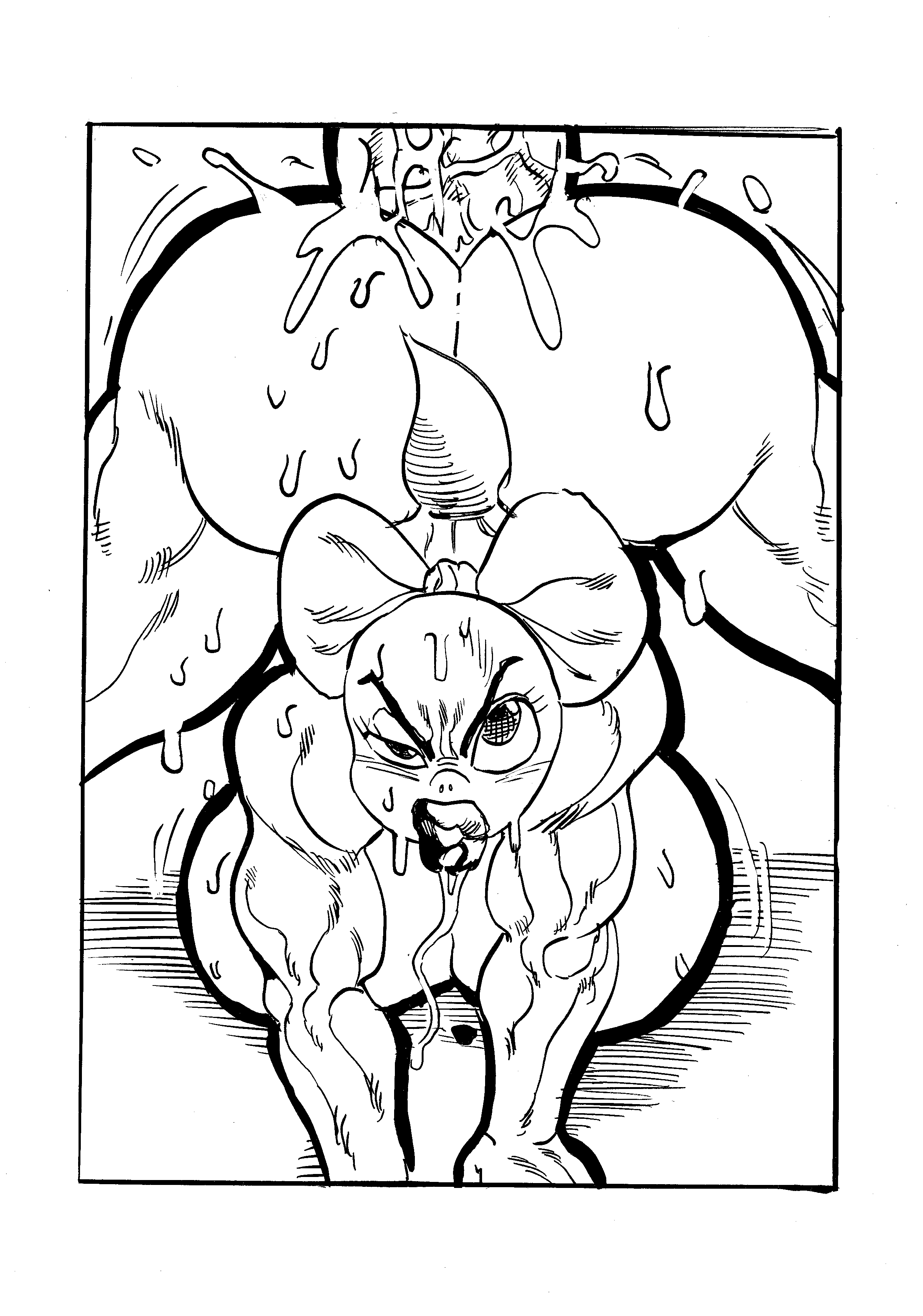 1boy, 1girls, ahe gao, all fours, anthro, ass, bent over, big ass, big lips, big penis, black and white, breasts, dripping pussy, female, female focus, from behind, furry, goudadunn, huge ass, huge breasts, huge cock, koopa, koopalings, large breasts, male, mario (series), moaning, monochrome, muscular, muscular female, nintendo, orgasm, penis, pussy, rough sex, scalie, sex, sweat, tail, thick thighs, wendy o. koopa