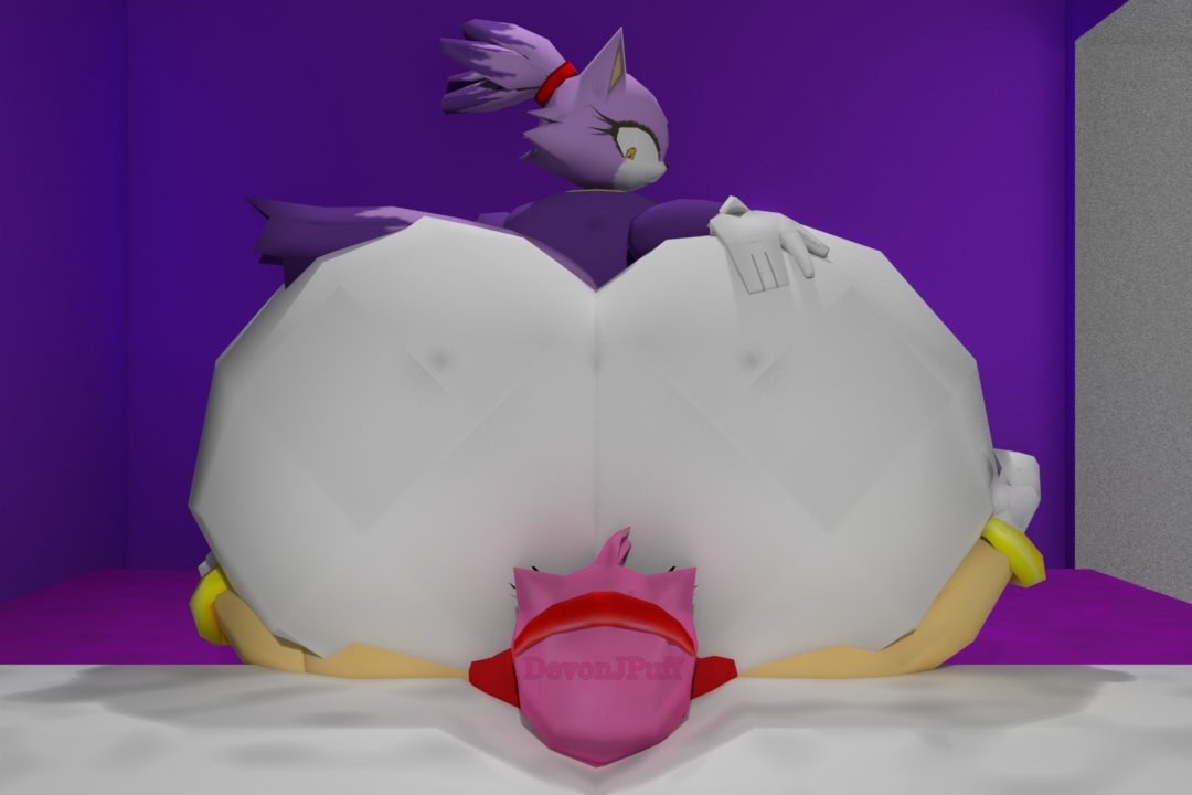 2girls, 3d, amy rose, ass, big ass, big butt, blaze the cat, facesitting, fat ass, female, female only, huge ass, huge butt, hyper, hyper ass, hyper butt, massive ass, massive butt, round ass, round butt, sitting on person, sonic (series), sonic the hedgehog (series)