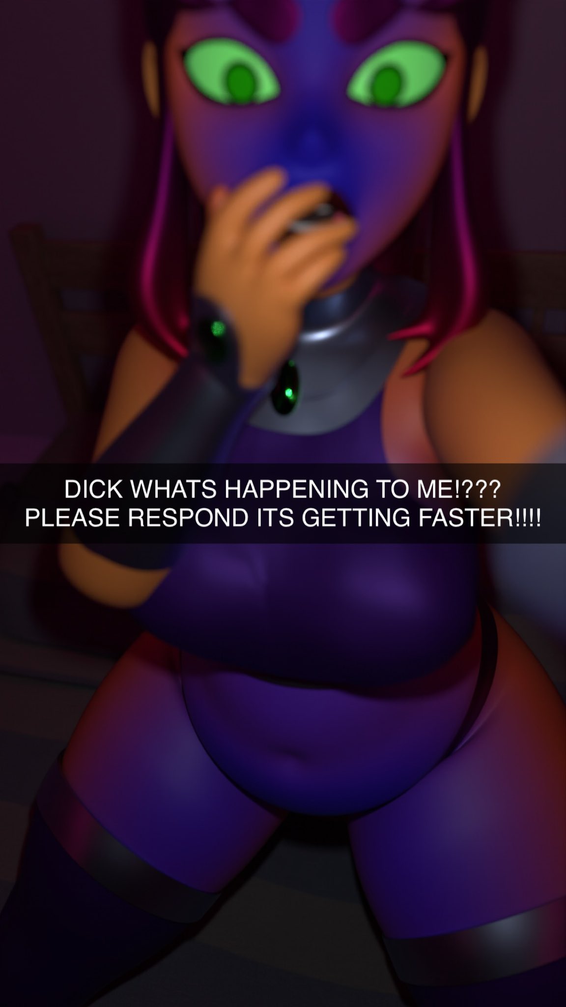 3d big_breasts blueberry_inflation breasts dc_comics female starfire tagme teen_titans thick_thighs wide_hips yurisylentra