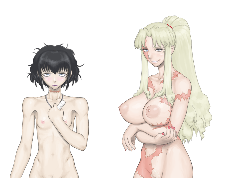 2girls balalaika barusuki black_lagoon female female_only frederica_sawyer multiple_girls scar