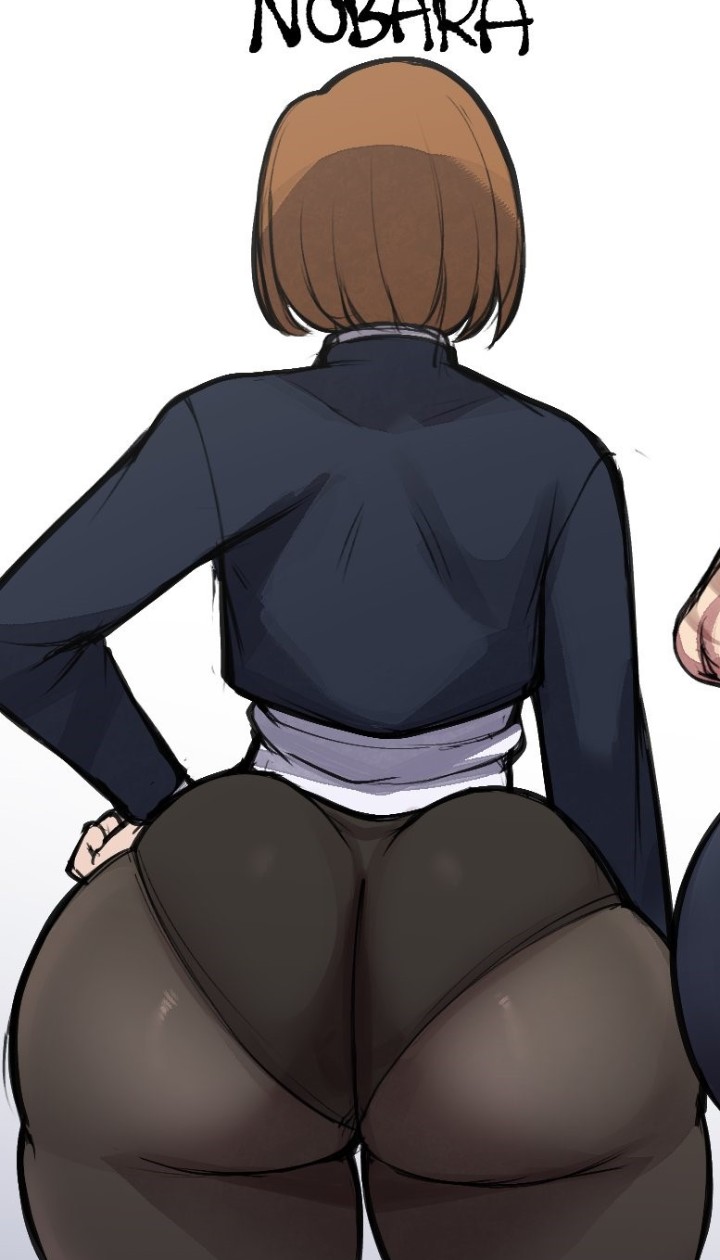 1girls, big ass, blackwhiplash, bwl, cropped, cropped image, edit, edited, female, female only, jujutsu kaisen, kugisaki nobara, nobara kugisaki, pantyhose, solo, tagme