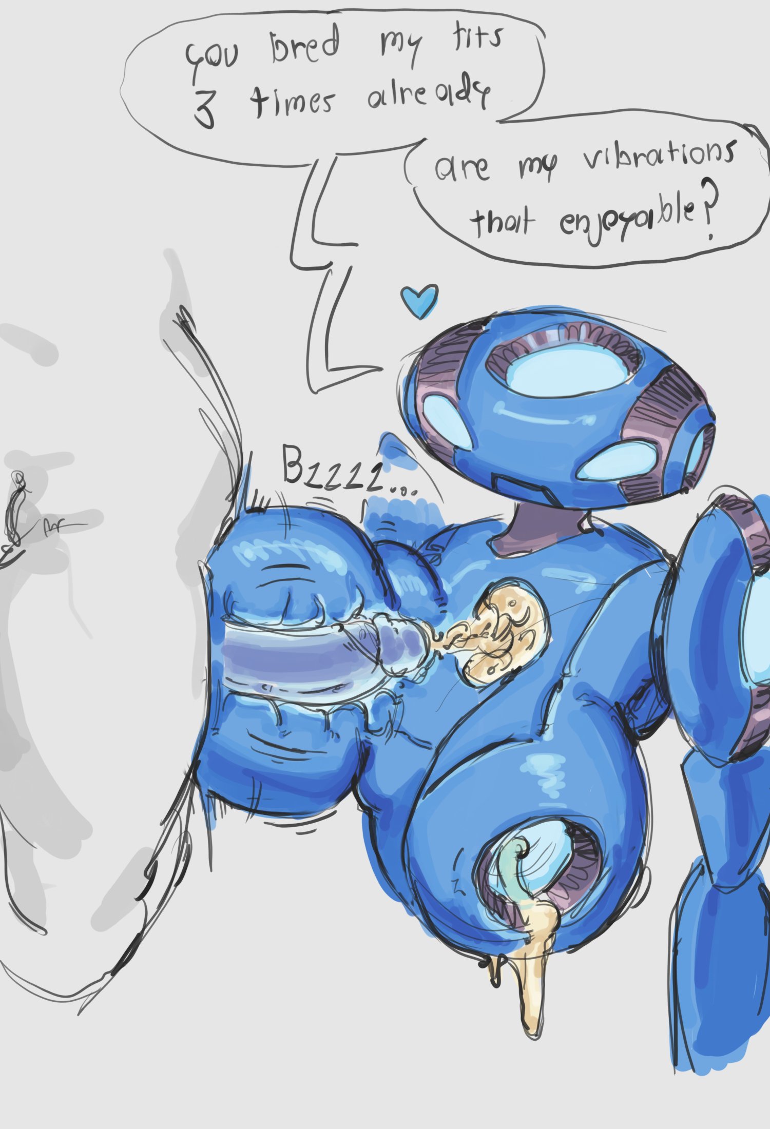 alien, alien girl, alien humanoid, antro, ben 10, ben 10 ultimate alien, blue body, blue skin, breasts, cum, cum inside breasts, echo echo, evolved sonorosian, fasstart, large breasts, nipple fucking, nipple penetration, sonorosian, text, ultimate echo echo, vibrating breasts
