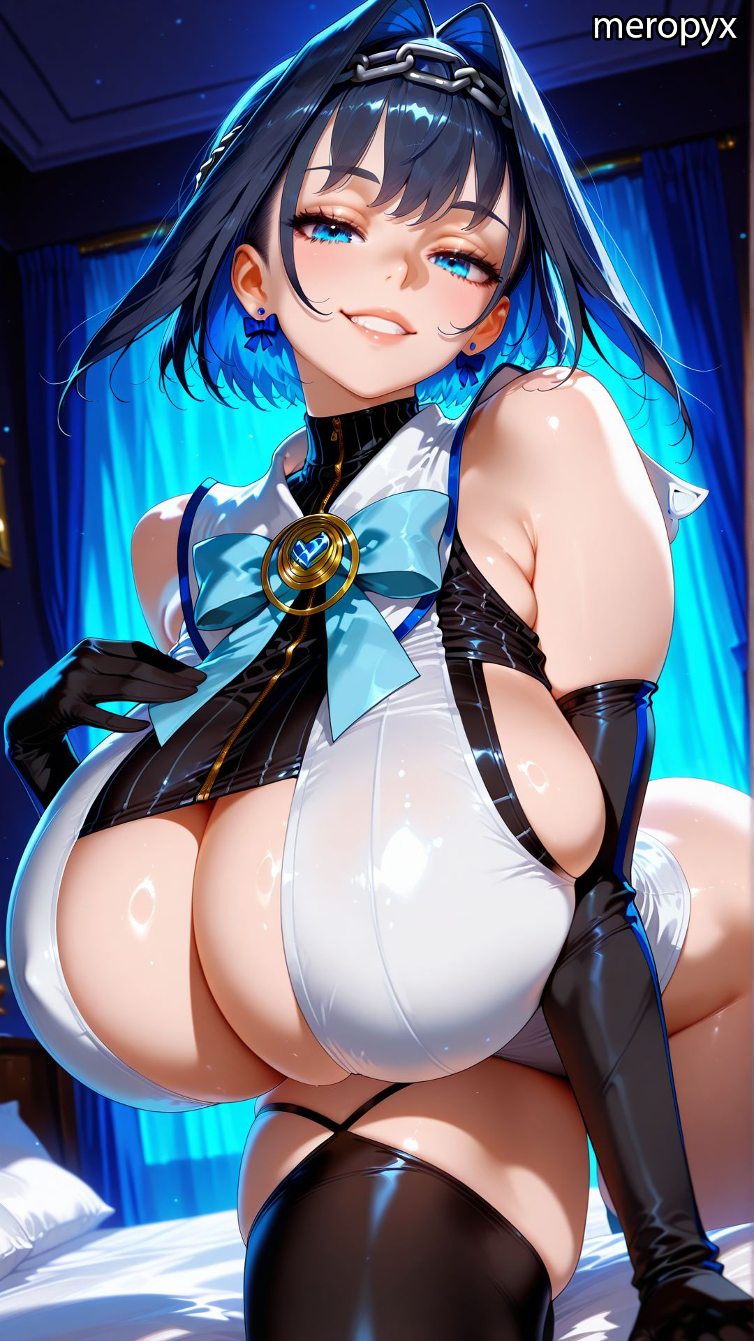 ai generated, big breasts, big thighs, breasts, breasts bigger than head, female, female only, gigantic breasts, hololive, hololive english, hololive english -council-, hololive english -promise-, hourglass figure, huge breasts, large breasts, large tits, looking at viewer, massive breasts, massive tits, meropyx, ouro kronii, round breasts, seductive, solo, solo female, thick thighs, thin waist, virtual youtuber, voluptuous, voluptuous female, vtuber, wide hips