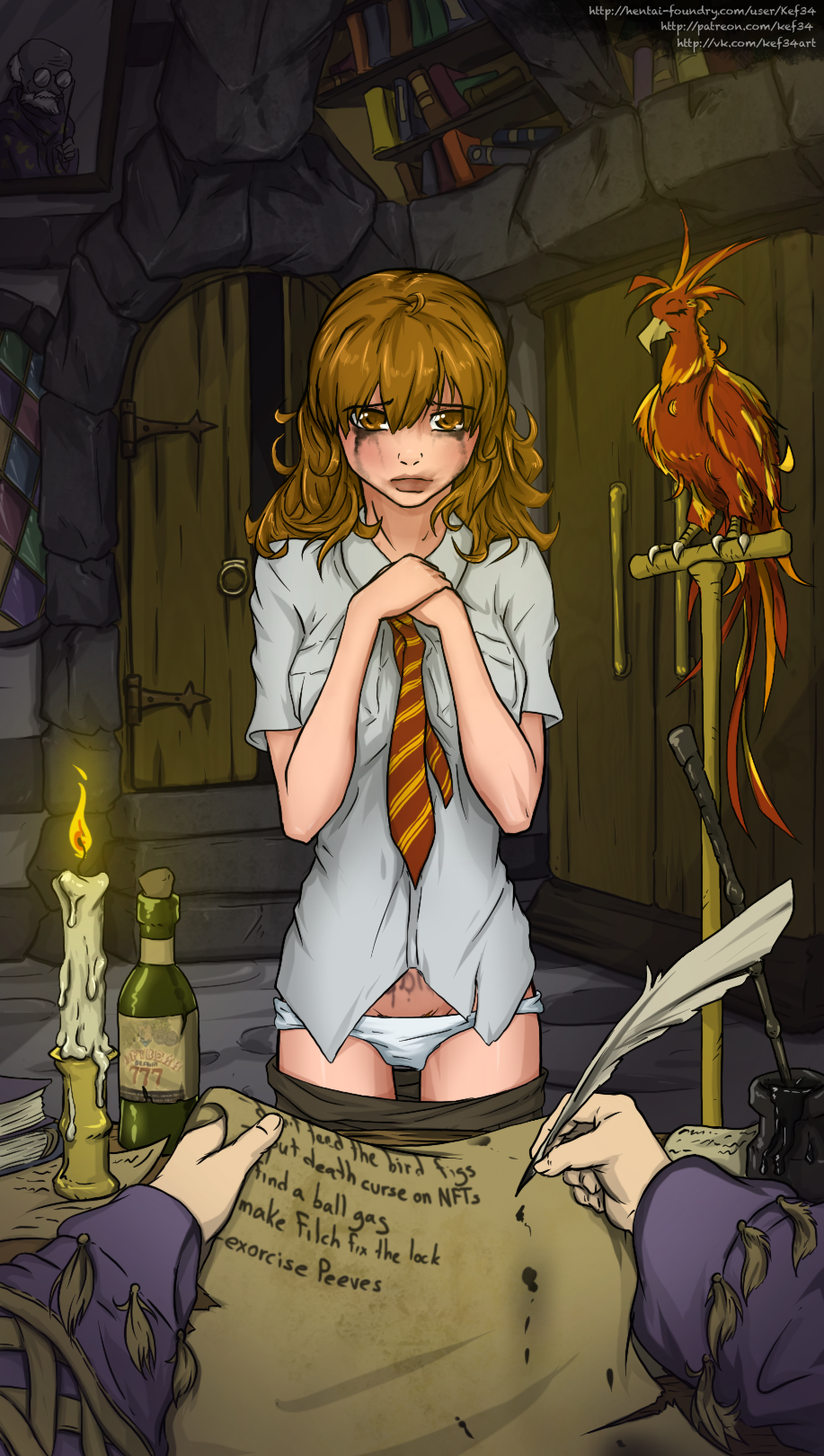 1girls brown_eyes brown_hair female harry_potter hermione_granger image_set kef34