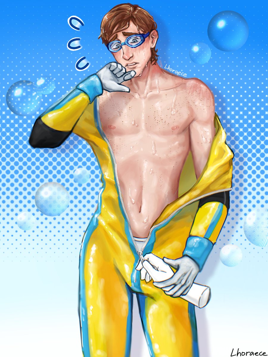 dispatch (game), lhoraece kira, male, male only, solo, solo focus, standing, unzipped, waterboy (dispatch)