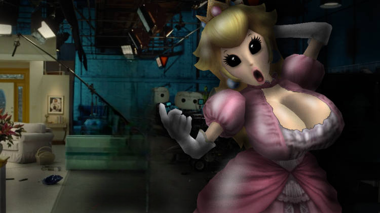 1girls 3d big_breasts big_hips black_eyes blonde_hair blue_earrings crown five_nights_at_wario's five_nights_at_wario's:_origins five_nights_at_wario's_2 five_nights_at_wario's_4 five_shows_at_wario's five_shows_at_wario's:_director's_cut fnaw ghost ghost_girl gloves glowing_eyes hand_on_head inviting long_blonde_hair long_hair mario_(series) nightmare_fuel nightmare_waifu nintendo open_mouth peach_(fnaw) pink_dress princess princess_peach princess_peach_(five_nights_at_wario's) royalty spirit voluptuous voluptuous_female white_pupils