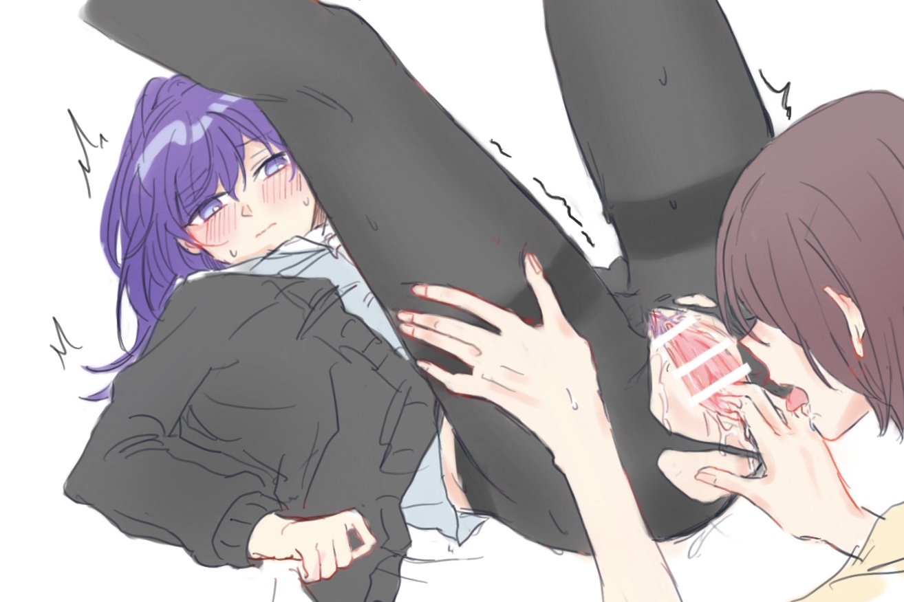 2girls, anus, asahina mafuyu, big breasts, blush, breasts, brown hair, censor bar, censored, censored pussy, clothed, clothing, cum, cumshot, cunnilingus, female, female focus, female only, high resolution, highres, iynyozora, naked, oral, oral sex, pantyhose, partially clothed, partially clothed female, partially nude, partially undressed, project sekai, pubes, pubic hair, purple eyes, purple hair, pussy, pussy ejaculation, pussy juice, pussy juice drip, ripped clothing, ripped pantyhose, school, schoolgirl, shinonome ena, squirting, thighs, uniform, wet, wet pussy, yuri