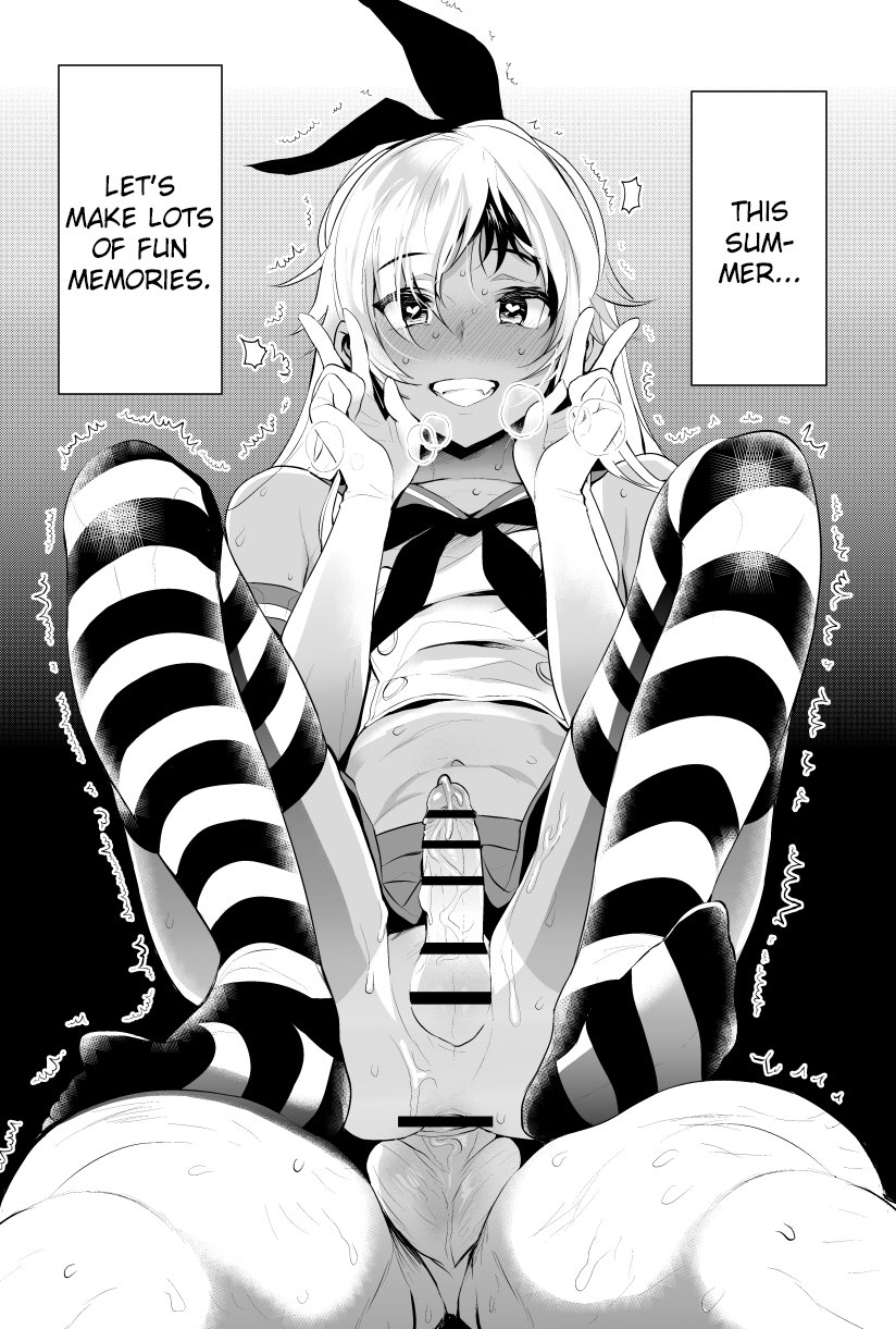 anal cosplay cum cum_in_ass cumming cumming_from_anal_sex femboy femboysub heart-shaped_pupils kantai_collection male_on_femboy mammal shimakaze-kun shimakaze_(kantai_collection) text thigh_highs thighhighs trap wig