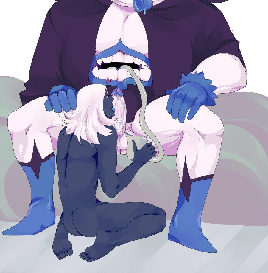 2boys ass deltarune fellatio gay king_spade male_only muscular penis rouxls_kaard size_difference yaoi