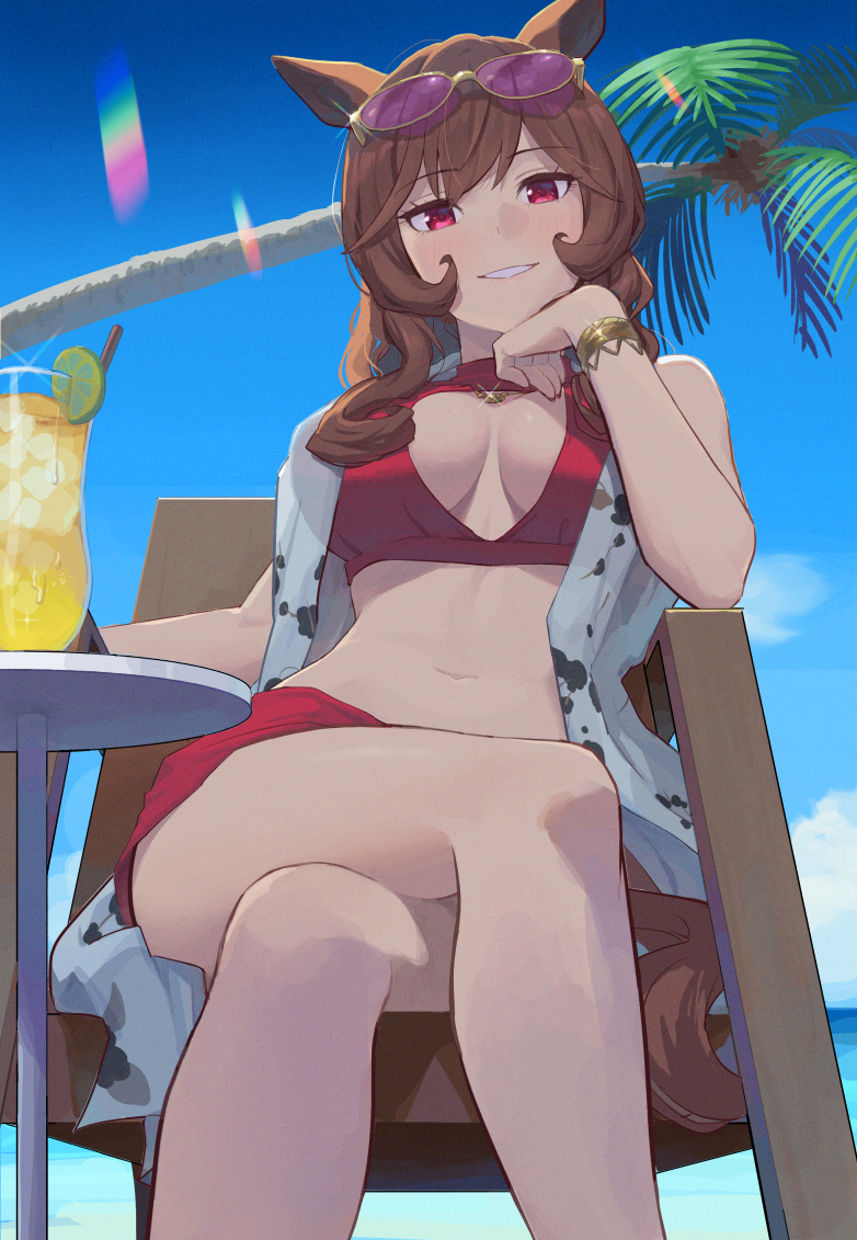 crossed legs, gentildonna (umamusume), tagme, tagme (artist), umamusume, umamusume pretty derby