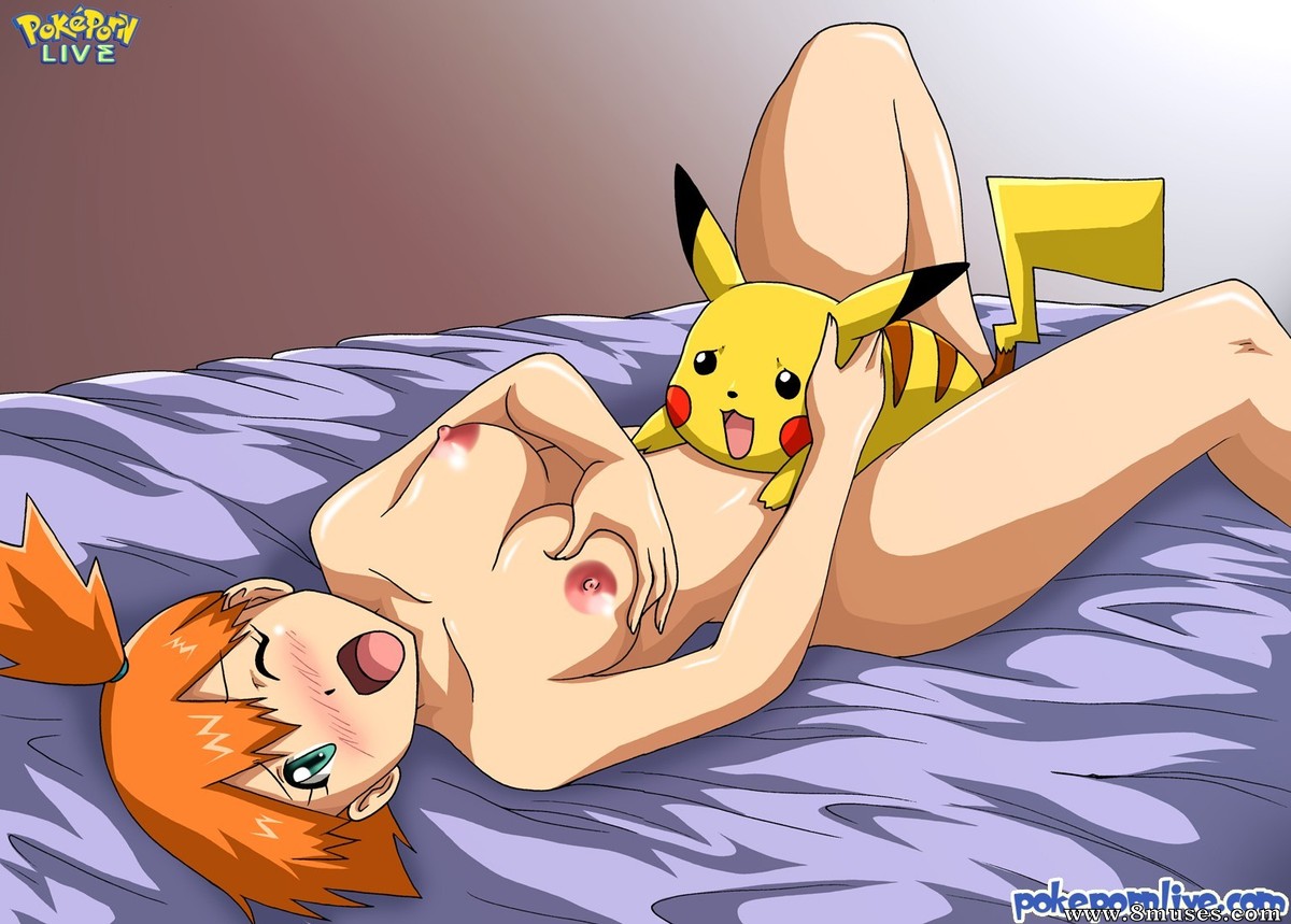 1boy, 1girls, animal ears, anthro, bare shoulders, belly, black eyes, blush, breasts, female, feral, furry, green eyes, hi res, high resolution, highres, human, interspecies, kasumi (pokemon), larger female, looking pleasured, male, medium breasts, missionary, missionary position, misty (pokemon), moan, moaning, naked, nintendo, nipples, no bra, no panties, nude, one eye closed, open eyes, open mouth, orange hair, pikachu, pokémon (species), pokemon, pokemon (species), pokemon rgby, pokephilia, pokepornlive, sex, short hair, size difference, smaller male, smile, spread legs, stomach, straight, tagme, tail, thighs, tongue, uncensored, url, watermark, white skin, yellow fur