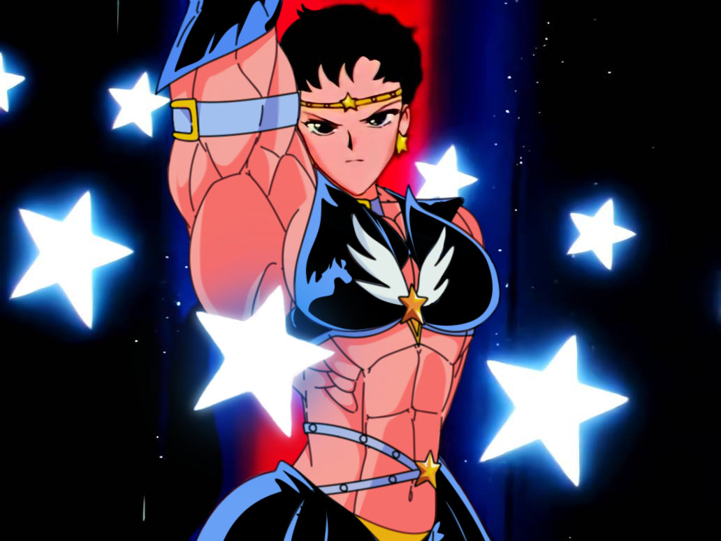 abs biceps big_muscles bishoujo_senshi_sailor_moon breasts clothing female large_muscles muscles muscular muscular_arms muscular_female muscular_legs muscular_thighs pecs rssam000 sailor_star_fighter small_breasts