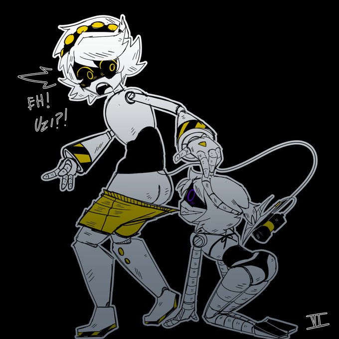 murder_drones n_(murder_drones) shocked uzi_(murder_drones) vicious_fiend ya_don&#039;t_say?