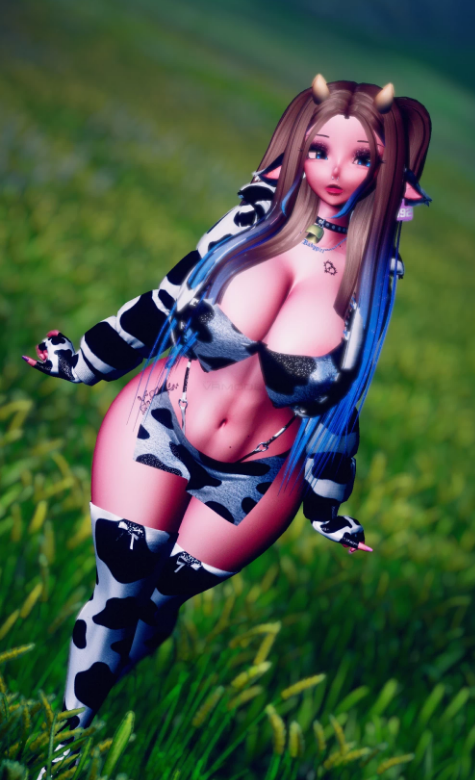1girls ass ass big_ass big_breasts big_butt breasts cow_girl female gothicbrit tagme vrchat
