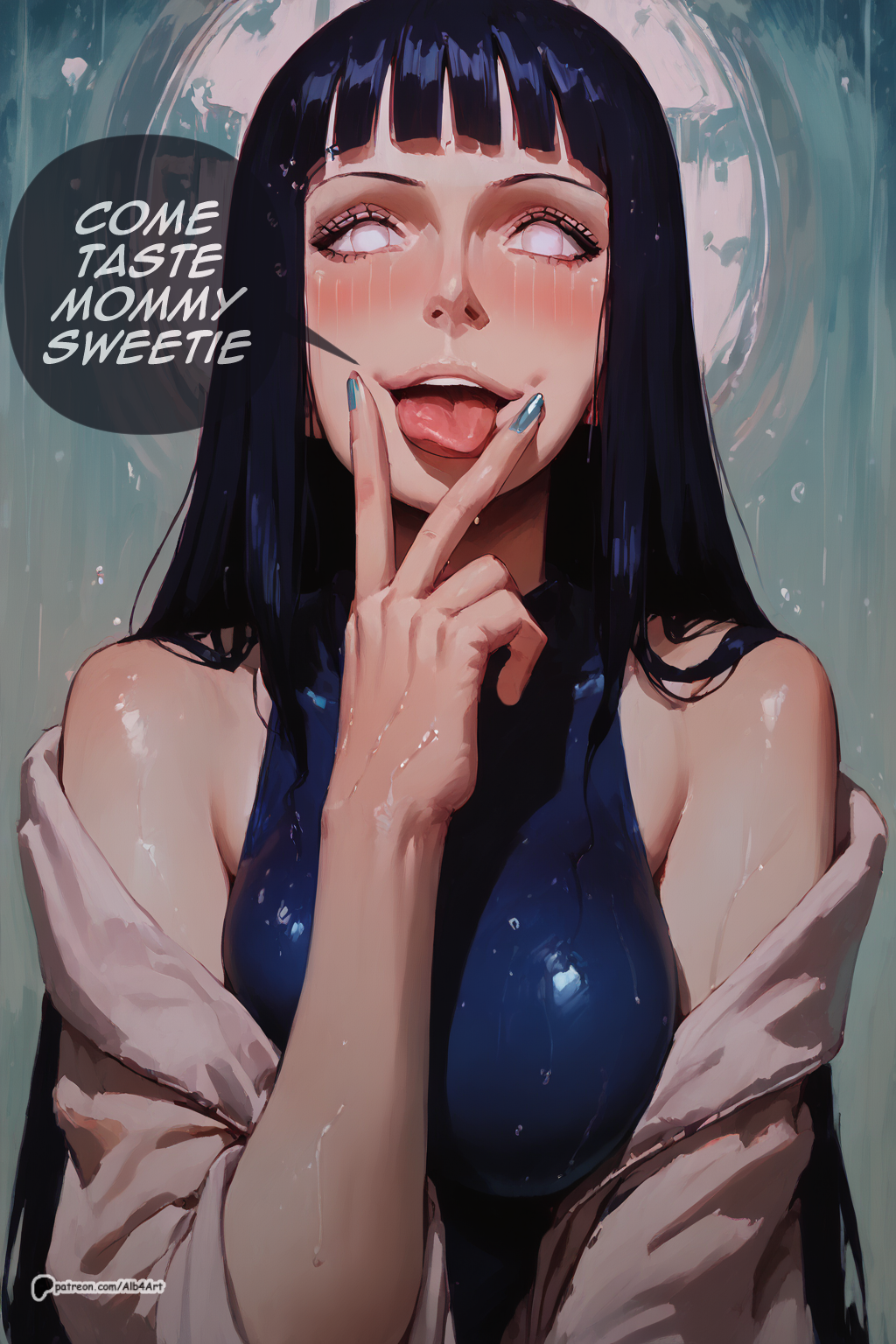 ai_generated caption captioned cunnilingus hyuuga_hinata sign