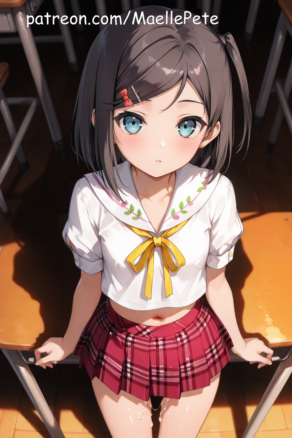 adorable ai_generated ass beautiful beauty belly belly_button black_hair blue_eyes blush blushing_at_viewer breasts cum cute cute_face embarrassed embarrassed_nude_female female girl girly hentai_ouji_to_warawanai_neko human long_hair looking_at_viewer love maellepetite naked nude nude_female petite petite_body petite_breasts petite_female pose pussy ribbon school school_uniform schoolgirl schoolgirl_uniform shy skirt small_breasts tsutsukakushi_tsukiko vagina