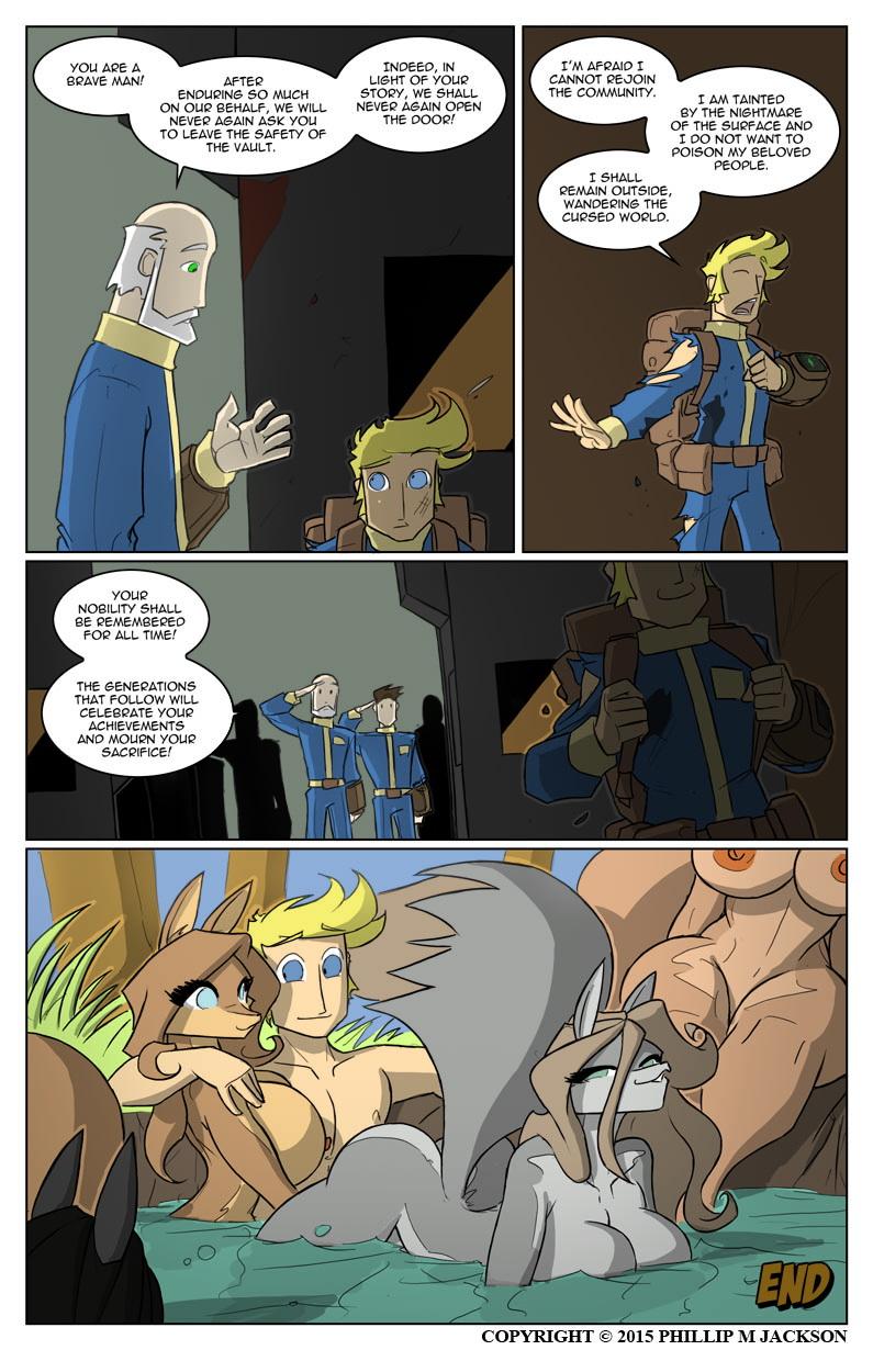 anthro comic fallout female furry human_on_anthro jollyjack male tagme vault_boy