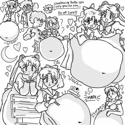 bishoujo_senshi_sailor_moon blueb140 bow clothing english_text naru_osaka sailor_moon skirt tagme text umino_gurio usagi_tsukino vore vore_belly