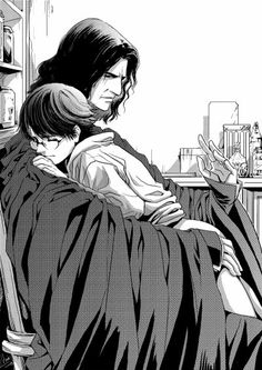 gay hand_raised harry_james_potter harry_potter male/male older_dom_younger_sub severus_snape shirt_lift sitting_on_lap skinny spanking teacher_and_student yaoi young