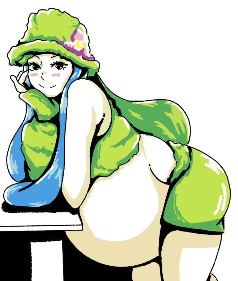 blueb140 gijinka lilligant oc pokemon tagme vore vore_belly