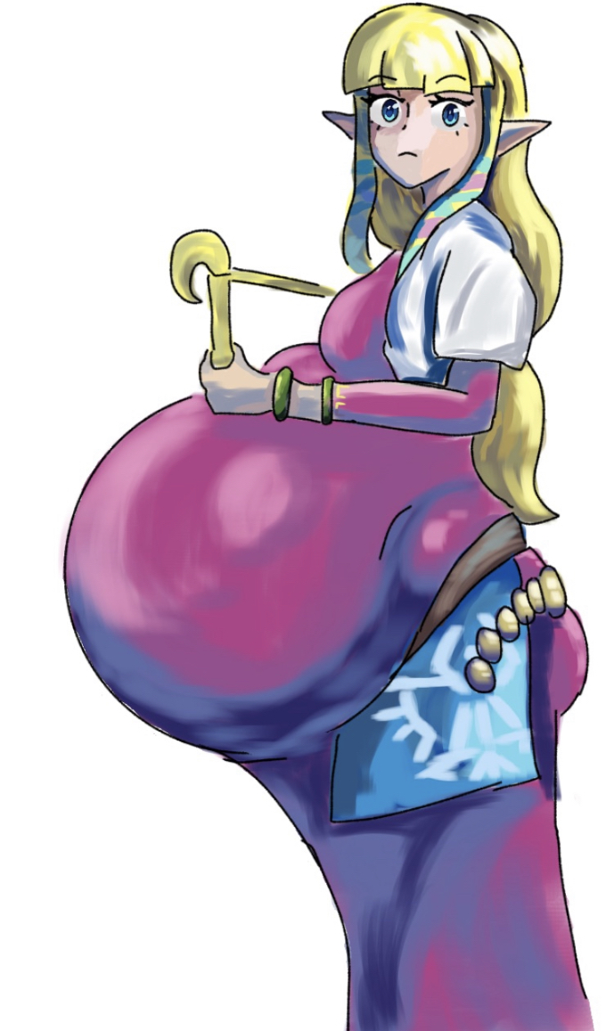 blueb140 skyward_sword the_legend_of_zelda vore vore_belly zelda zelda_(skyward_sword)