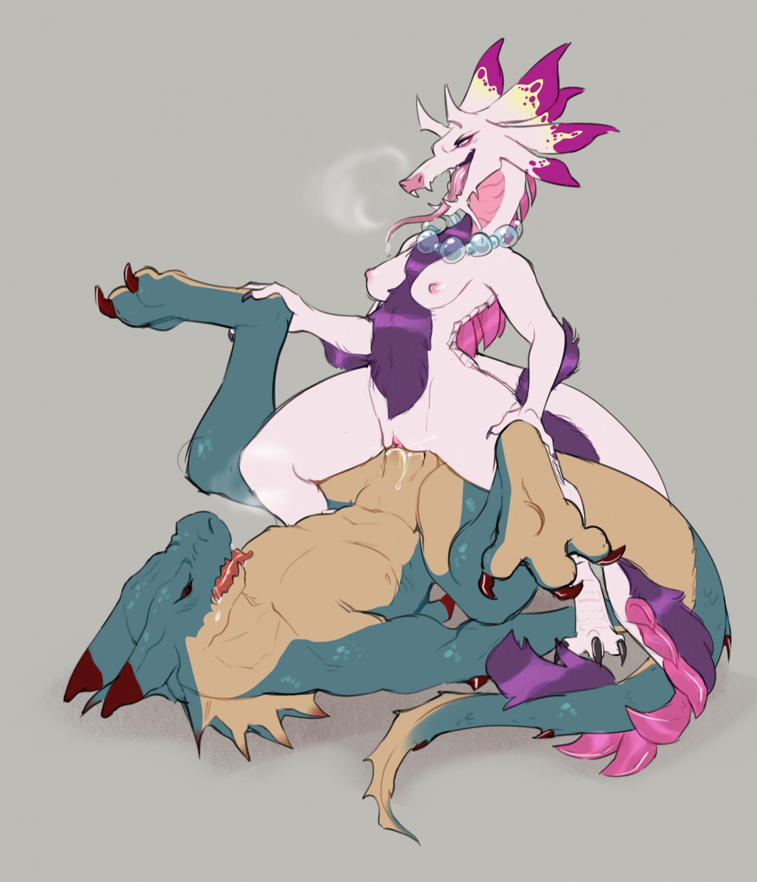 amazon_position anthro anthro_on_anthro breasts breath capcom cosmicminerals dragon duo erection female feral hi_res humanoid_penis lagiacrus leviathan_(mh) male mizutsune monster_hunter nipples open_mouth penetration penis pussy sex straight tongue tongue_out vaginal_penetration video_games zoophilia