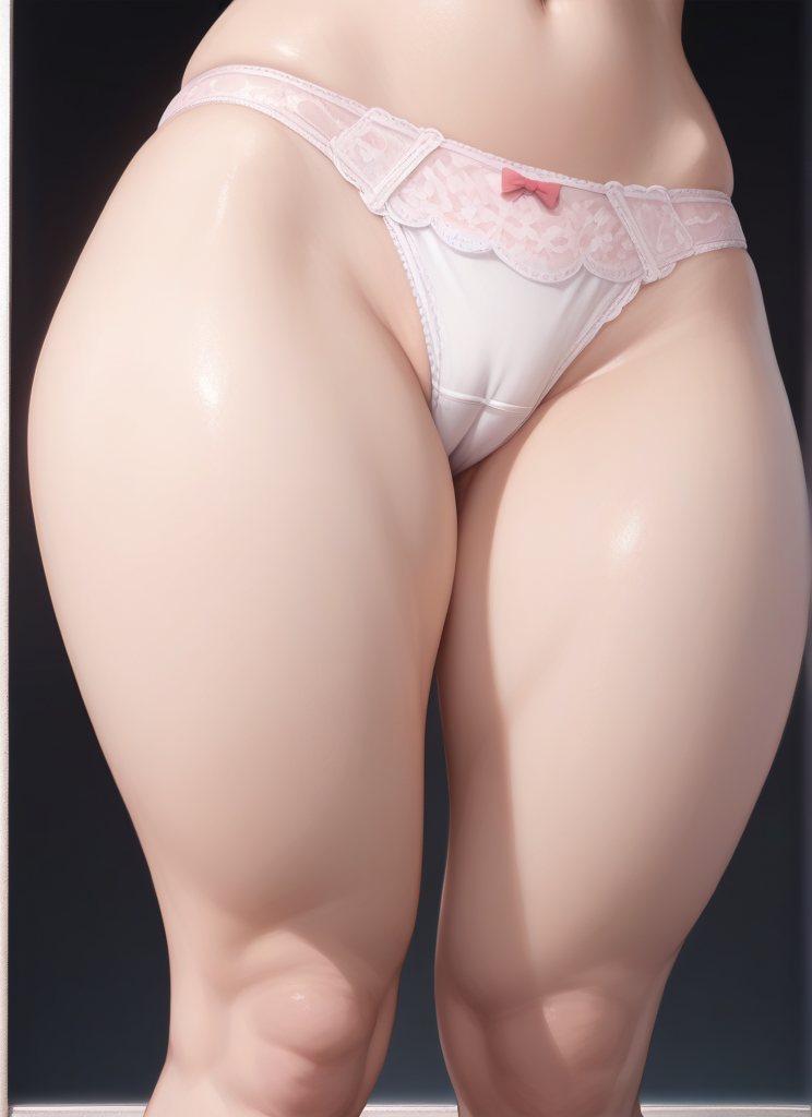 panties pussy thick_thighs thighs vulva_line white_panties