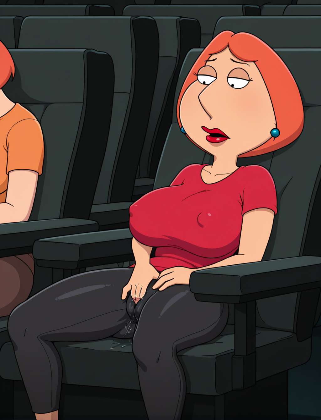 20th century studios, 2girls, ai generated, ass, breasts, cameltoe, clothed masturbation, disney, family guy, female, female focus, female masturbation, female only, large ass, large breasts, lois griffin, masturbation, masturbation through clothing, milf, orgasm, public masturbation, pussy, solo female, solo focus, squirting, squirting in bottomwear, squirting through clothes, thick thighs
