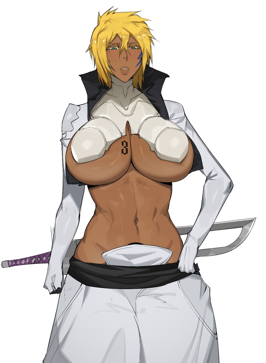 1girls, arrancar, big ass, big breasts, big thighs, bleach, blonde female, blonde hair, breasts, curvaceous, curvy, curvy figure, dark-skinned female, digital media (artwork), droctojuice, espada, female, female only, hips, hollow (species), huge ass, huge breasts, huge thighs, humanoid, large ass, large breasts, large thighs, legs, light skin, mature, mature female, olive skin, shounen jump, slim waist, solo, tan body, tan skin, tan-skinned female, thick, thick hips, thick legs, thick thighs, thighs, tia harribel, tier harribel, voluptuous, waist, wide hips, wide thighs