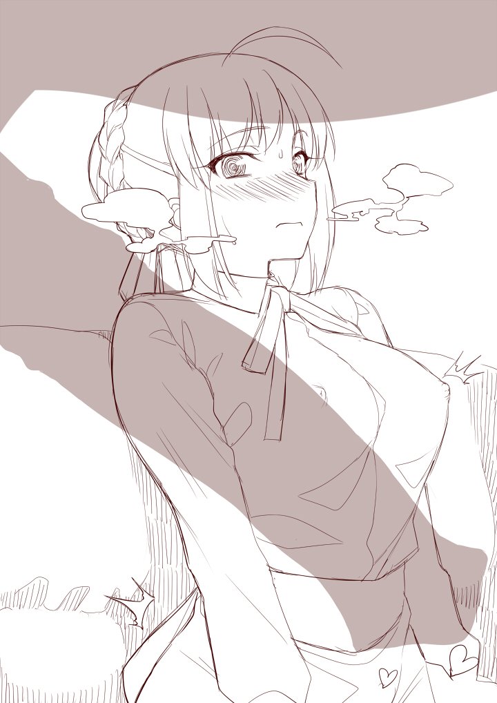 1girls, artoria pendragon, blush, erect nipples, erect nipples under clothes, fate (series), fate/grand order, fate/stay night, female, horse, horsecock, male, monochrome, nipples, penis, penis awe, penis shadow, silhouette, zoophilia