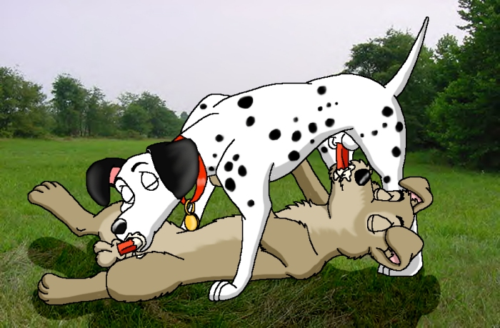 101_dalmatians 69 canine crossover disney dog fellatio feral fur gay lady_and_the_tramp male_only oral penis pongo tramp