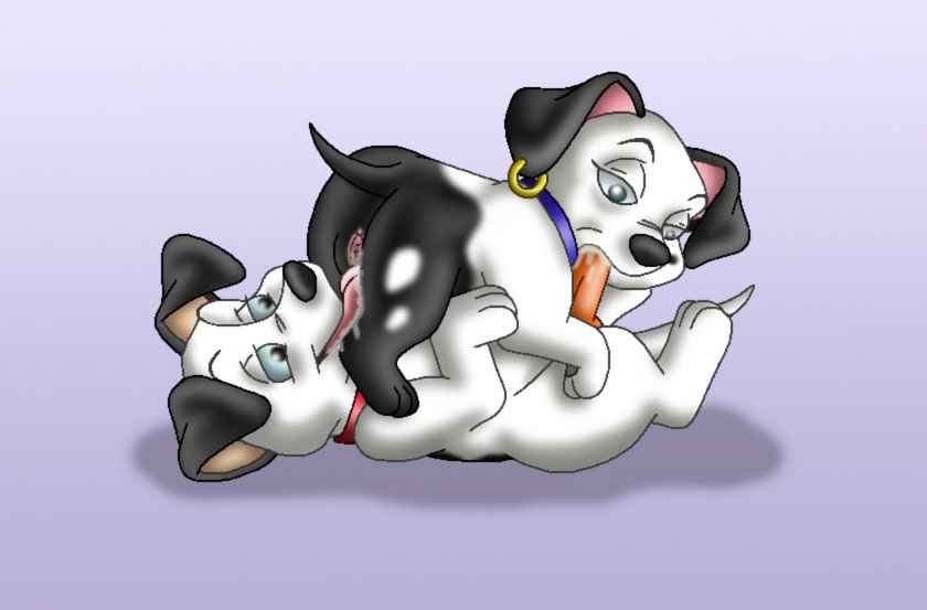 101_dalmatians 69 canine disney dog feral fur lucky_(101_dalmatians) penis pussy tagme two-tone