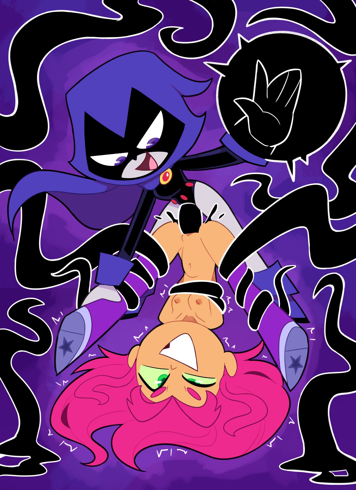 2025, 2girls, accurate art style, ahe gao, breasts, cartoon network, dc, dc comics, female, female only, female/female, femdom, femsub, koriand'r, lesbian, lesbian sex, lezdom, magical dildo, miscon, nude, pussy, rachel roth, raven (dc), raven (teen titans), sex, starfire, starfire (teen titans), teen titans, teen titans go, tentacle, tentacle sex, vaginal penetration, yuri