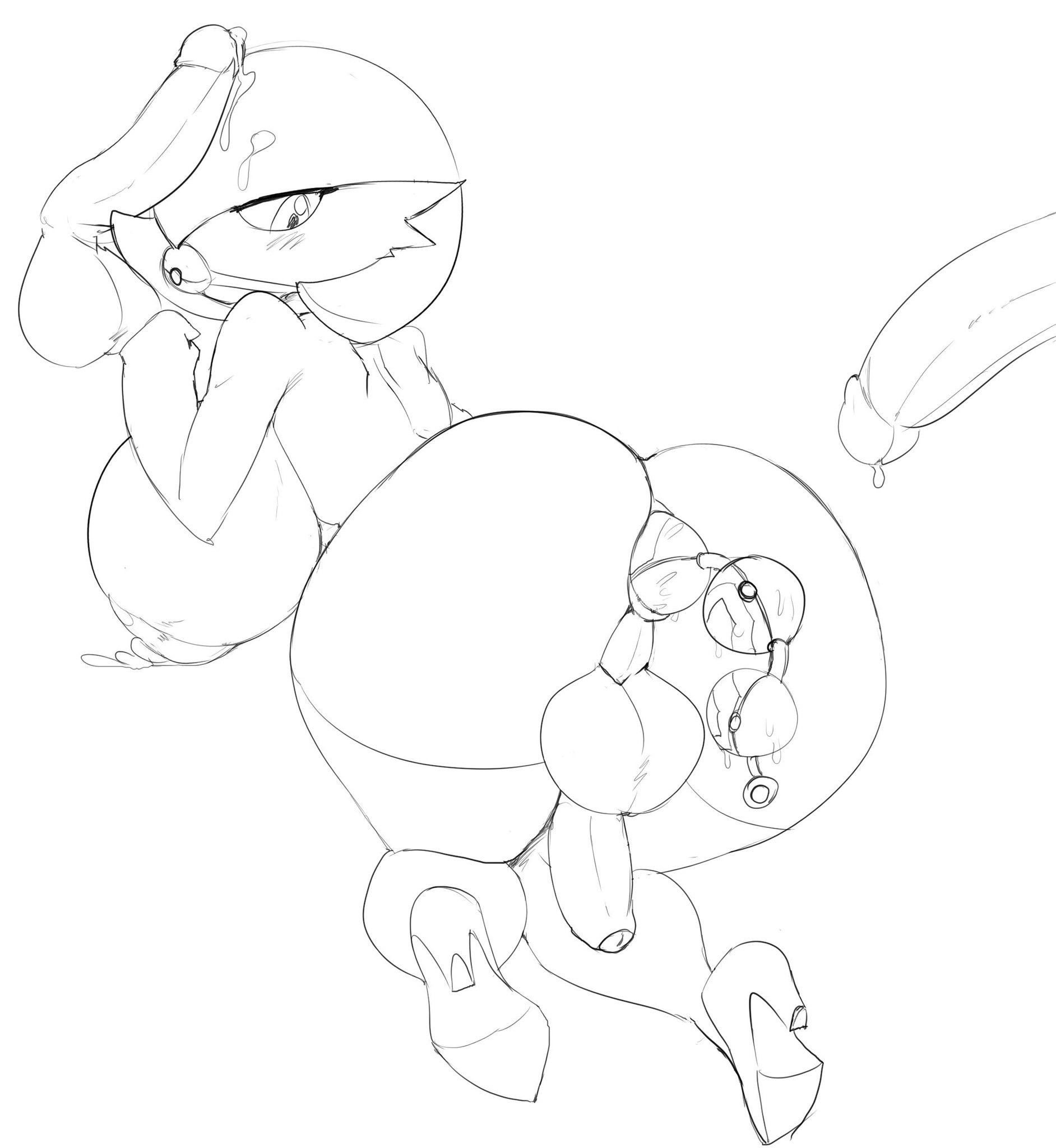 1futa, 2boys, 3 fingers, after sex, anal, anal beads, anal insertion, anthro, anthrofied, anus, ass, back, backboob, ball gag, balls, beads, big ass, big balls, big breasts, big penis, big testicles, blush, breasts, cock-tail, cum, cum on face, cum on hair, cum on penis, dickgirl, disembodied penis, eyelashes, foreskin, furry, futanari, gag, gagged, gardevoir, heels, high heels, huge breasts, human, humanoid penis, intersex, interspecies, kneeling, lactation, large ass, large balls, large breasts, large penis, large testicles, looking back, male, male human/futa pokemon, male on futa, milk, monochrome, nintendo, nude, penis, poke ball, poke ball insertion, pokemon, pokemon (species), pokemon rse, pokephilia, precum, sex toy, shoes, short hair, sideboob, sketch, small penis, testicles, thecon, thick thighs, thighhighs, uncircumcised, white background, wide hips