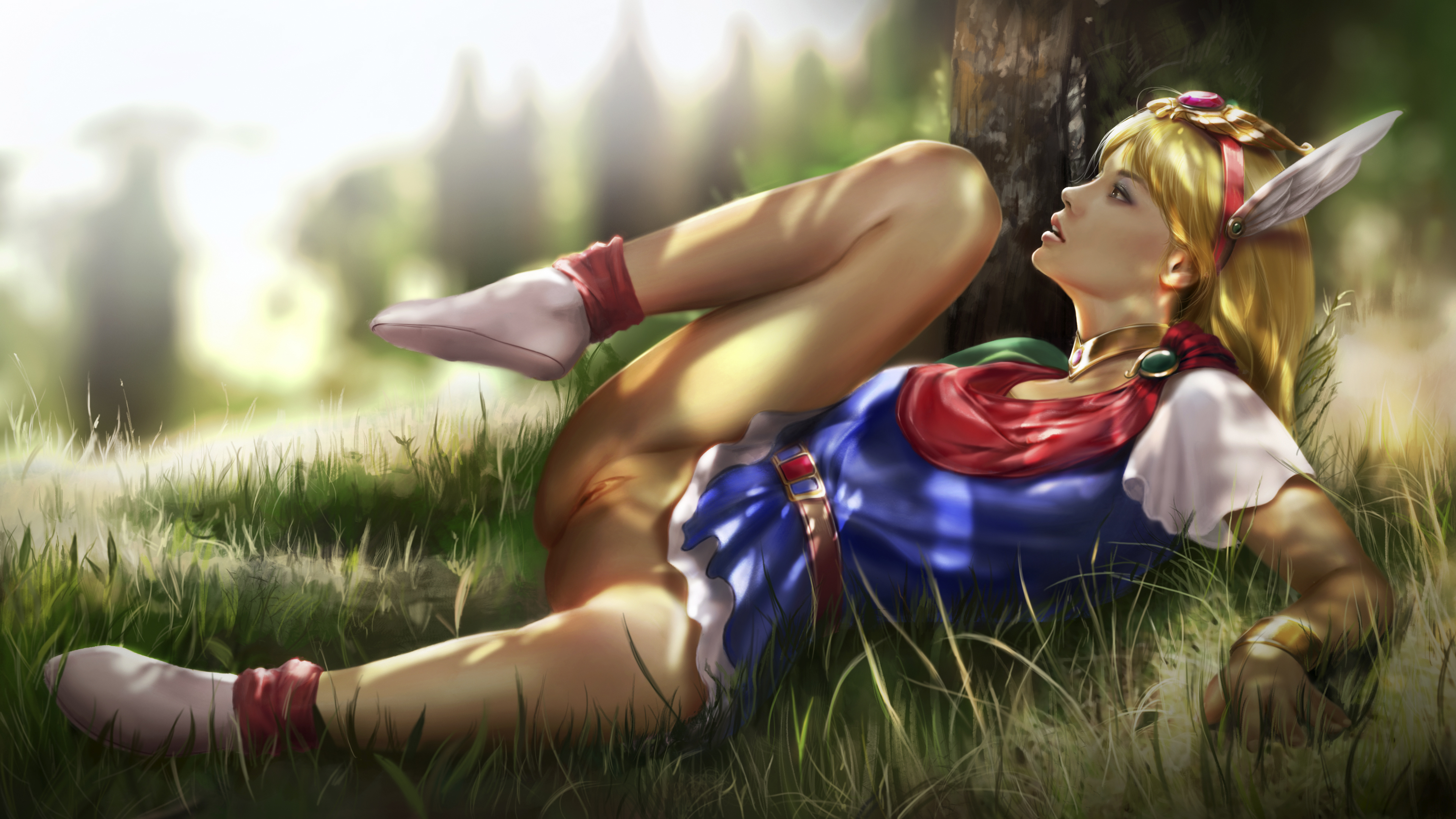 1girls, blonde female, blonde hair, bottomless, female, female only, firolian, human, human only, light skin, light-skinned female, long hair, milf, pussy, pussy lips, shaved pussy, sophitia alexandra, soul calibur, vagina