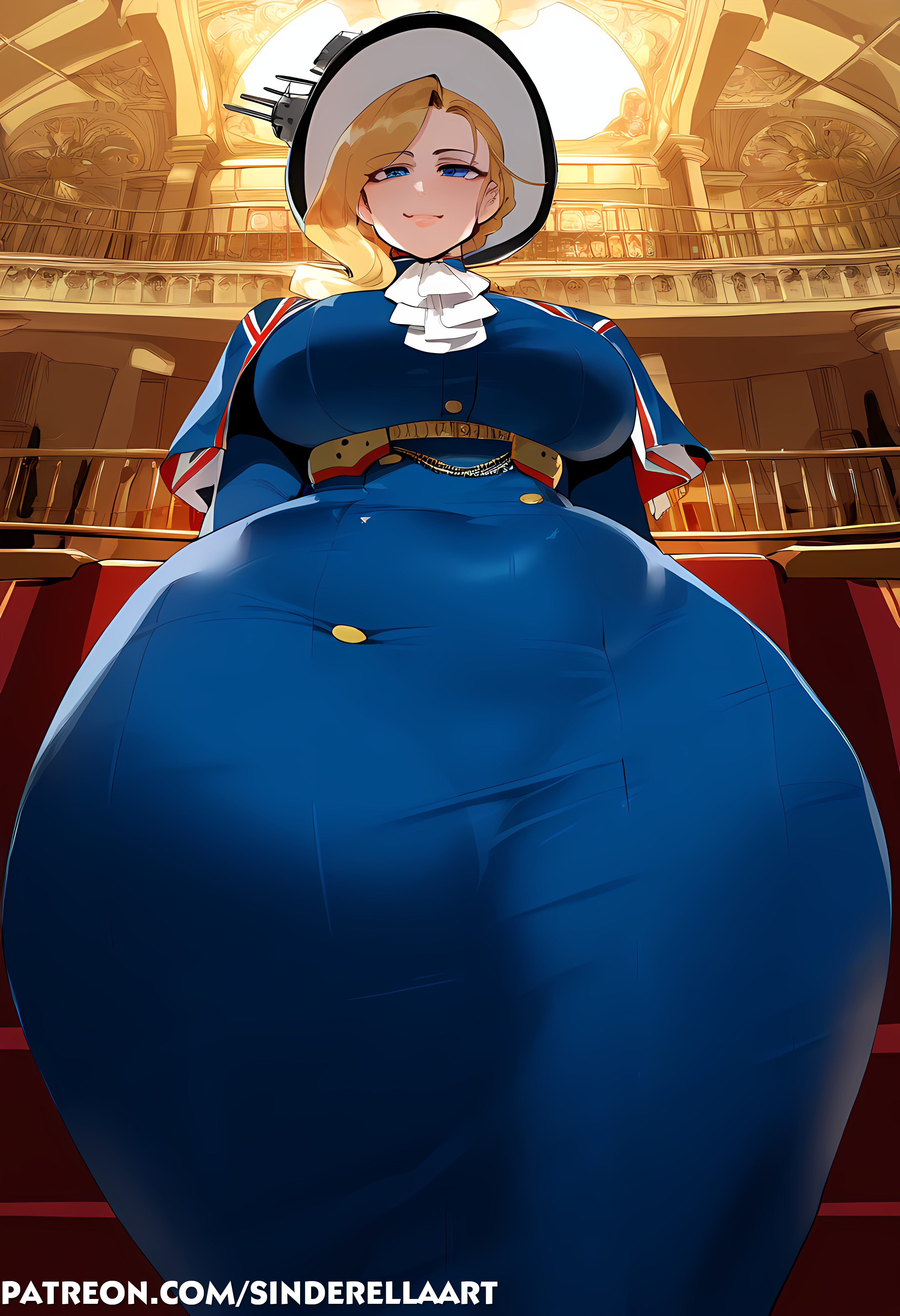 1girls, ai generated, ass, azur lane, big ass, big breasts, big butt, breasts, female, hood (azur lane), huge breasts, large ass, large breasts, sinderellaart