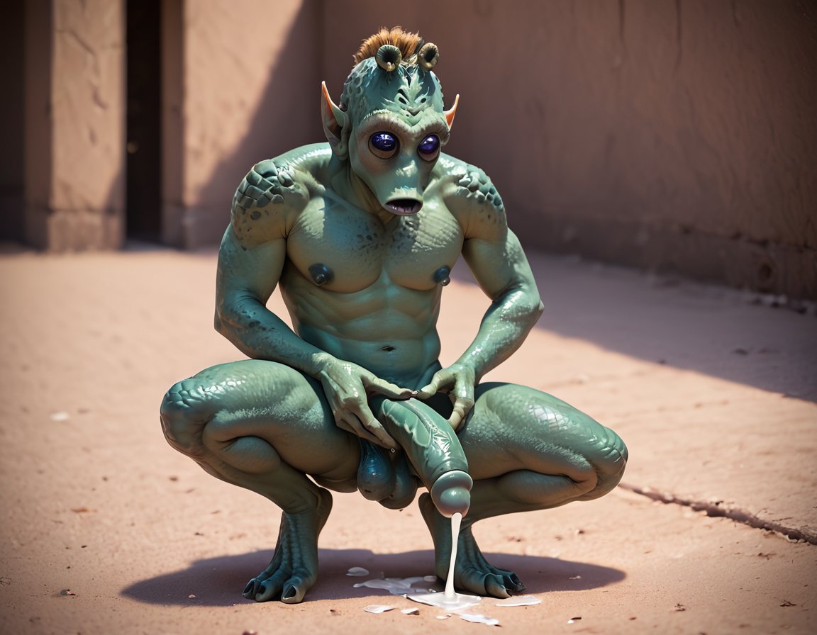 abs ai_generated alien balls bara big_balls big_muscles big_nipples big_pecs big_penis booster_rex cum cum_drip cum_on_body cum_on_penis cumshot ejaculation erection gay green_body huge_balls huge_cock huge_muscles humanoid hunk male male_only masturbation muscular muscular_humanoid muscular_male navel nipples nude orgasm pecs penis pointy_ears rodian solo star_wars