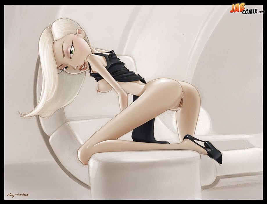 anus, breasts, disney, female, green eyes, mirage (the incredibles), nipples, pixar, presenting, pussy, skinny, smooth skin, the incredibles, white hair