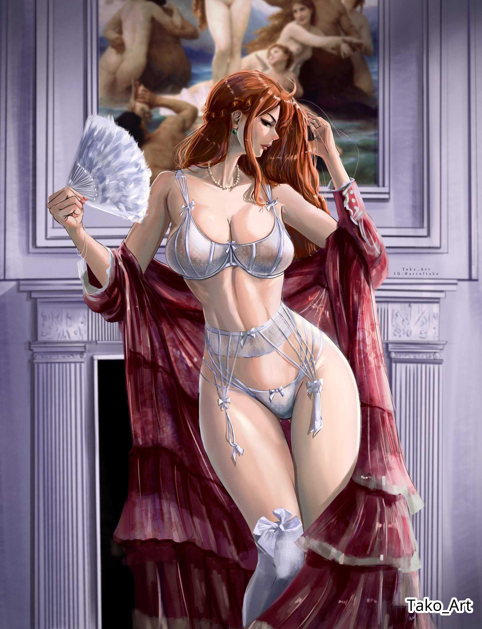 1girls, 2d, 2d (artwork), 2d artwork, adult, adult female, ahoge, artistic nude, artistic nudity, baddie, bare arms, bare chest, bare hands, bare midriff, bare shoulders, bare skin, bare thighs, belly, belly button, bewitching thighs, big breasts, bra, braid, braided hair, braids, breasts, busty, busty female, busty girl, child bearing hips, cleavage, collarbone, curvaceous, curvaceous body, curvaceous female, curvaceous figure, curvaceous hips, curvy, curvy body, curvy female, curvy figure, curvy hips, digital, digital art, digital drawing, digital drawing (artwork), digital media, digital media (artwork), drawing, earrings, exposed arms, exposed chest, exposed midriff, exposed shoulders, exposed skin, exposed thighs, female, female focus, female only, fertile hips, fingernails, fingers, fit female, garter belt, garter straps, ginger, ginger hair, groin, half naked, half nude, half up braid, half-closed eyes, head tilt, high resolution, highleg panties, highleg thong, highres, hourglass figure, indoor, indoor nudity, indoors, inguinal crease, inguinal ligament, knees, large boobs, large breasts, lean figure, legs closed, legs together, legwear, linea alba, lips, long hair, looking at viewer, matching underwear, mature, mature female, midriff, nail polish, nails, naked, naked female, naked woman, nami (one piece), narrow waist, navel, necklace, nude, nude female, nudity, one piece, orange eyebrows, orange eyes, orange fingernails, orange hair, orange hair female, orange nail polish, orange nails, orange-eyed female, orange-haired female, painting (object), panties, posing, posing for the viewer, posing naked, posing nude, post-timeskip, ribbon bra, ribbon panties, semi nude, shoulders, shueisha, slender body, slender waist, slim female, slim waist, solo, standing, stockings, stomach, tako art, thick thighs, thigh gap, thigh highs, thighhighs, thighs, thighs together, tilted head, underwear, underwear only, upper body, veil, white bra, white legwear, white panties, white stockings, white thigh highs, white thighhighs, white underwear, wide hips