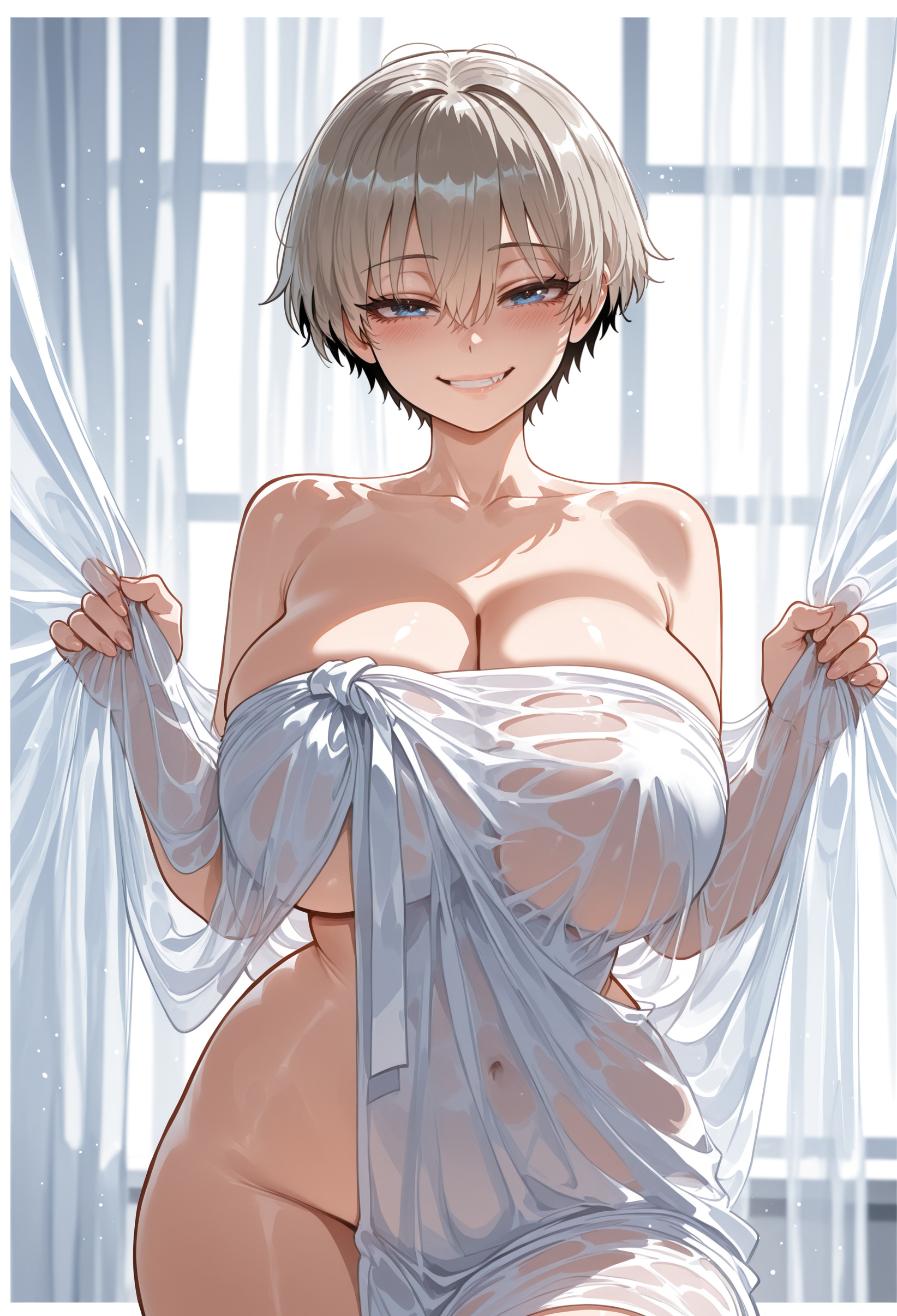 ai generated, attractive, attractive body, attractive female, big ass, big breasts, big butt, big thighs, blue eyes, breasts, breasts bigger than head, busty, curvy, cute, fat ass, fat butt, female, female only, giant breasts, gray hair, hot, huge ass, huge breasts, huge butt, huge thighs, massive ass, massive breasts, massive butt, miyuai, nude, nude female, seductive, sexy, sexy body, sexy female, silver hair, thick, thick ass, thick body, thick booty, thick butt, thick legs, thick thighs, uzaki hana, uzaki-chan wa asobitai!