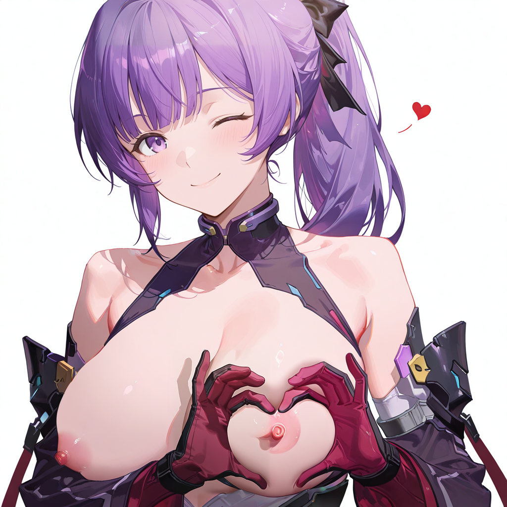 1girls ai_generated enya_(snowbreak:_containment_zone) enya_murphy female purple_eyes purple_hair snowbreak snowbreak:_containment_zone