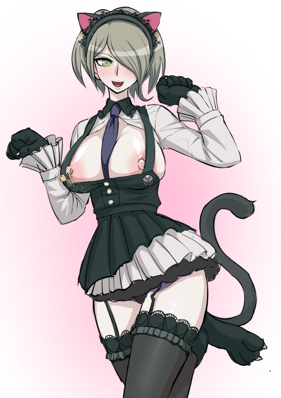 akizora, danganronpa, straight hair, tagme, toujou kirumi