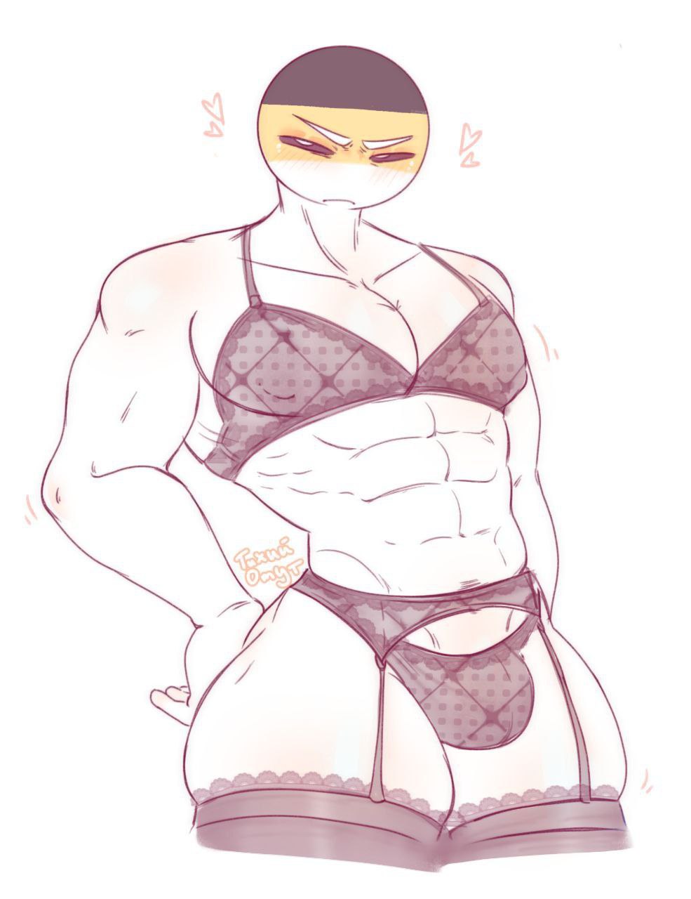 1boy annoyed_expression bulge countryhumans male_only muscles russian_empire_(countryhumans) solo_male tall_male tights unknown_artist white_body