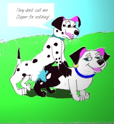 101_dalmatians canine disney dog female feral fur little_dipper male mammal penis straight tagme testicles two-tone