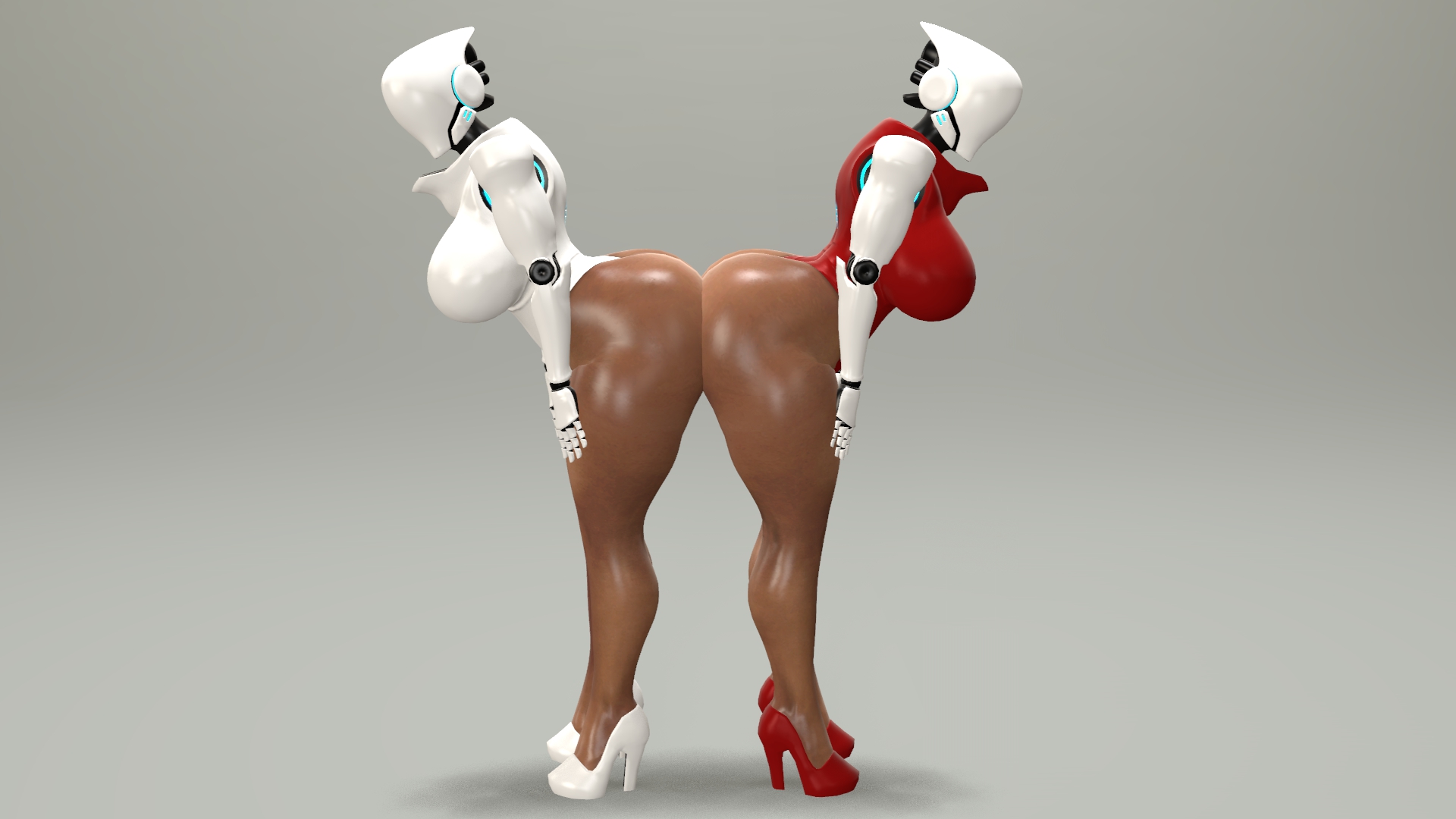 2019, 2girls, 3d, ass, ass press, ass to ass, big ass, big breasts, big butt, breasts, female, haydee, haydee (game), huge ass, huge breasts, huge butt, humanoid, machine, mammal, pose, posing, robot, self upload, solo, source filmmaker, standing, thick thighs, video games, viperarcane, wide hips